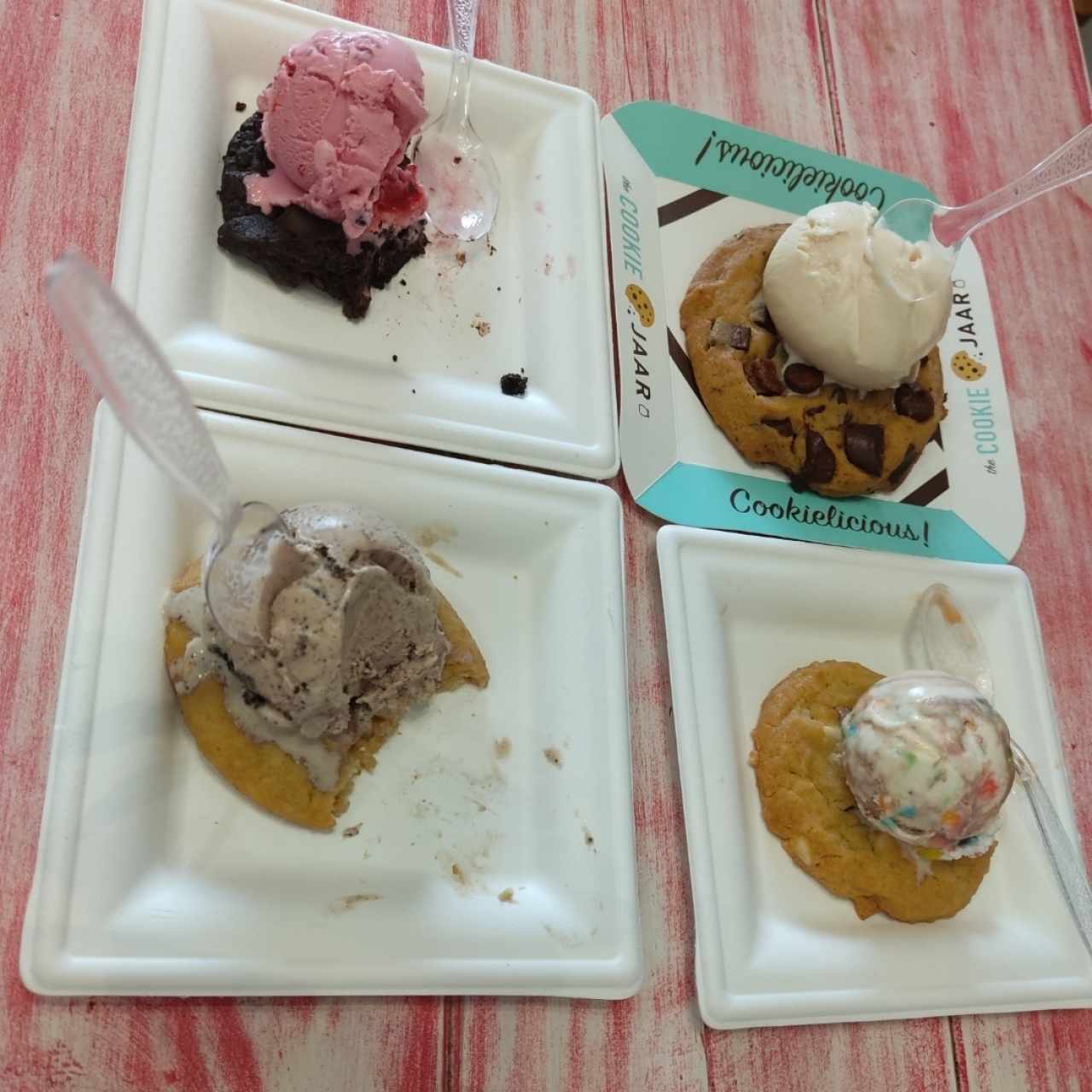 galletas clásicas con helado