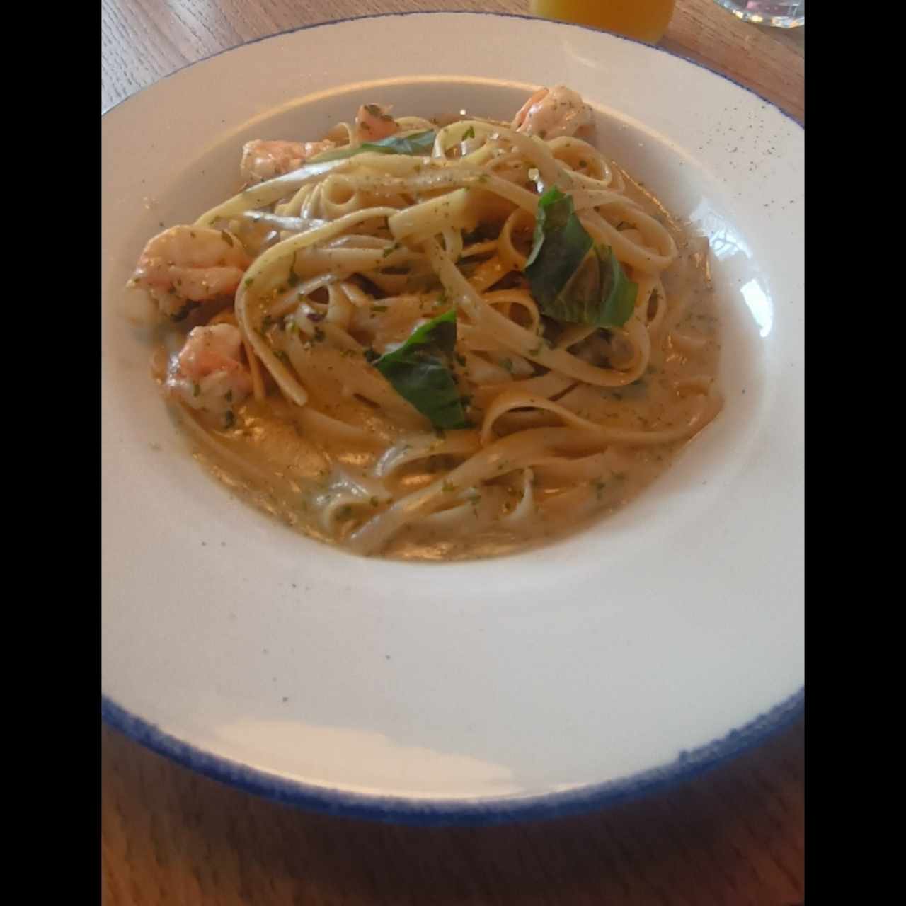 Fetuccini Aglio, Olio E Gamberetti