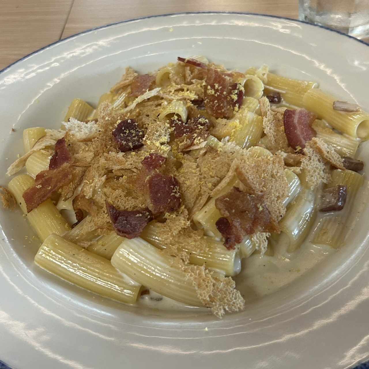 Rigatoni Ni Carbonara Ni Alfredo