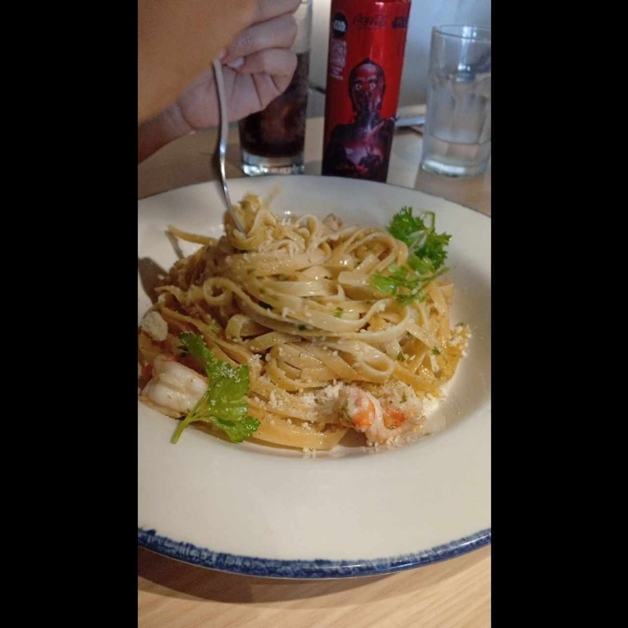 Fettuccini Aglio Olio E Camberetti