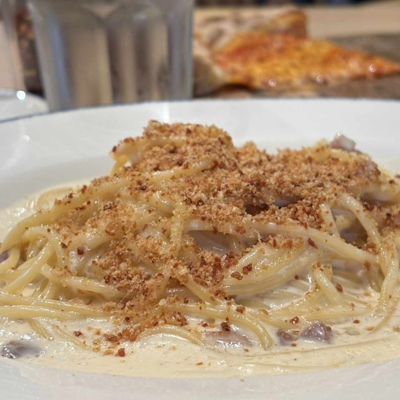 Spaghetti Alfredo e Prosciutto