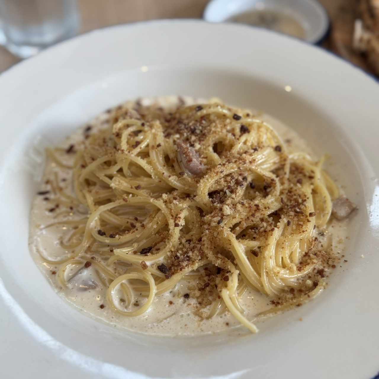 Spaghetti Alfredo e Prosciutto