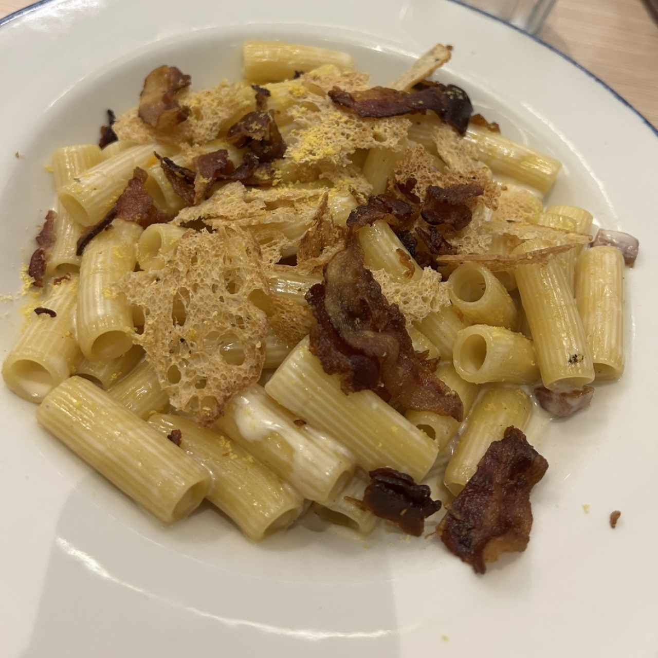 Rigatoni Ni Carbonara Ni Alfredo