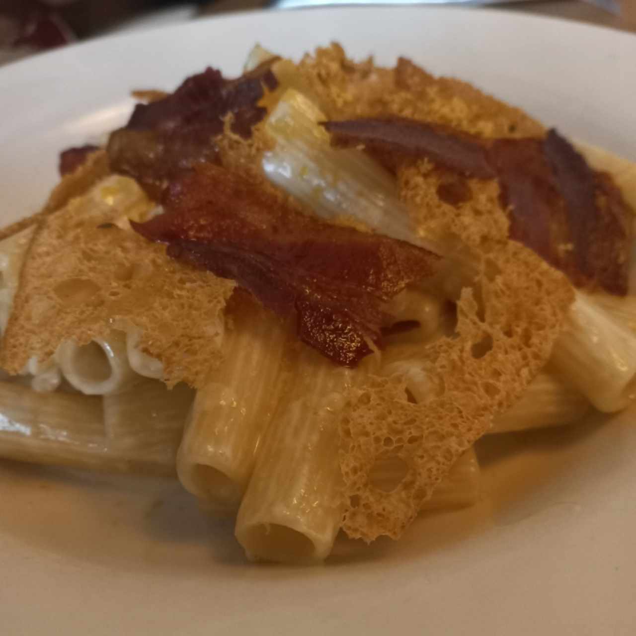 Rigatoni Ni Carbonara Ni Alfredo