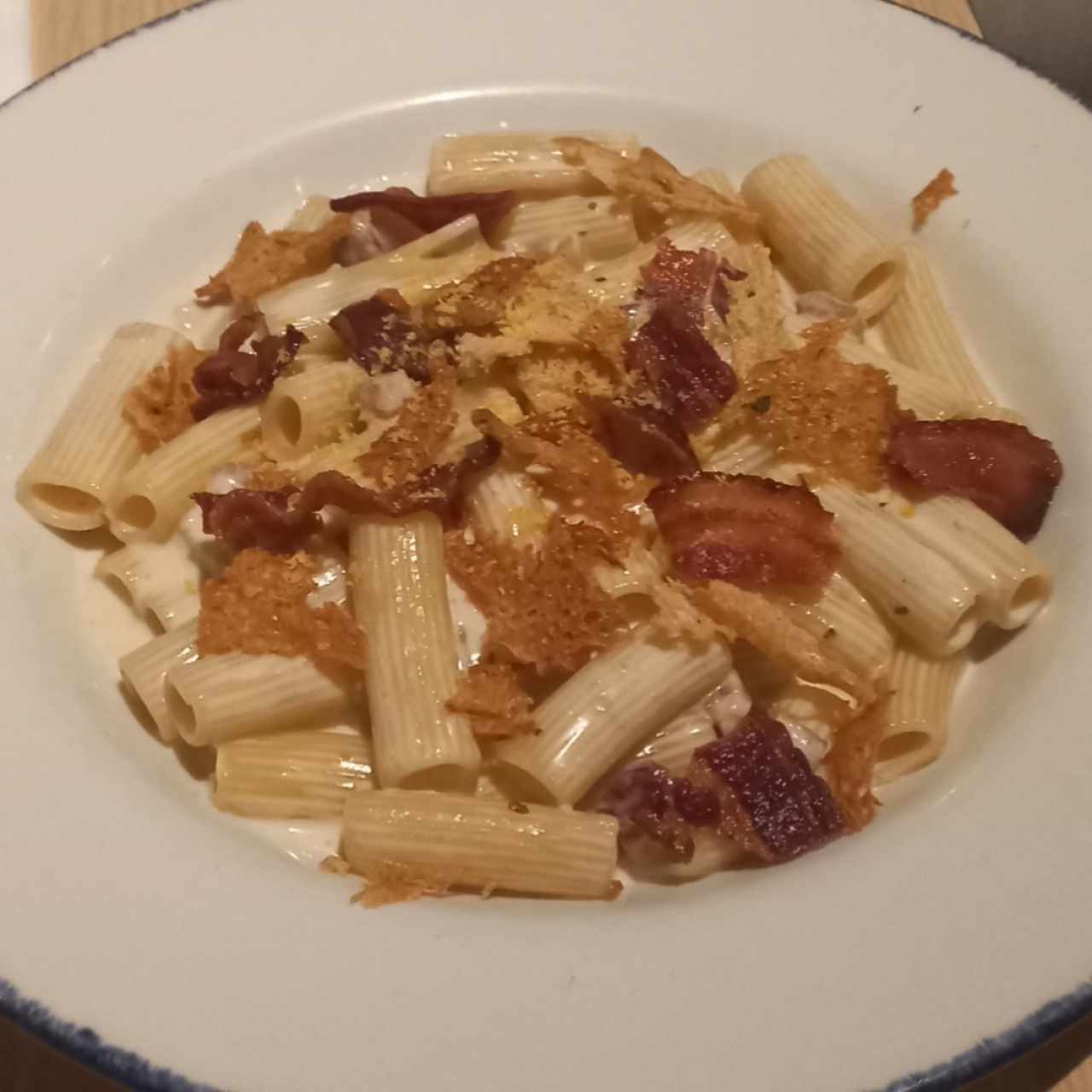 Rigatoni Ni Carbonara Ni Alfredo