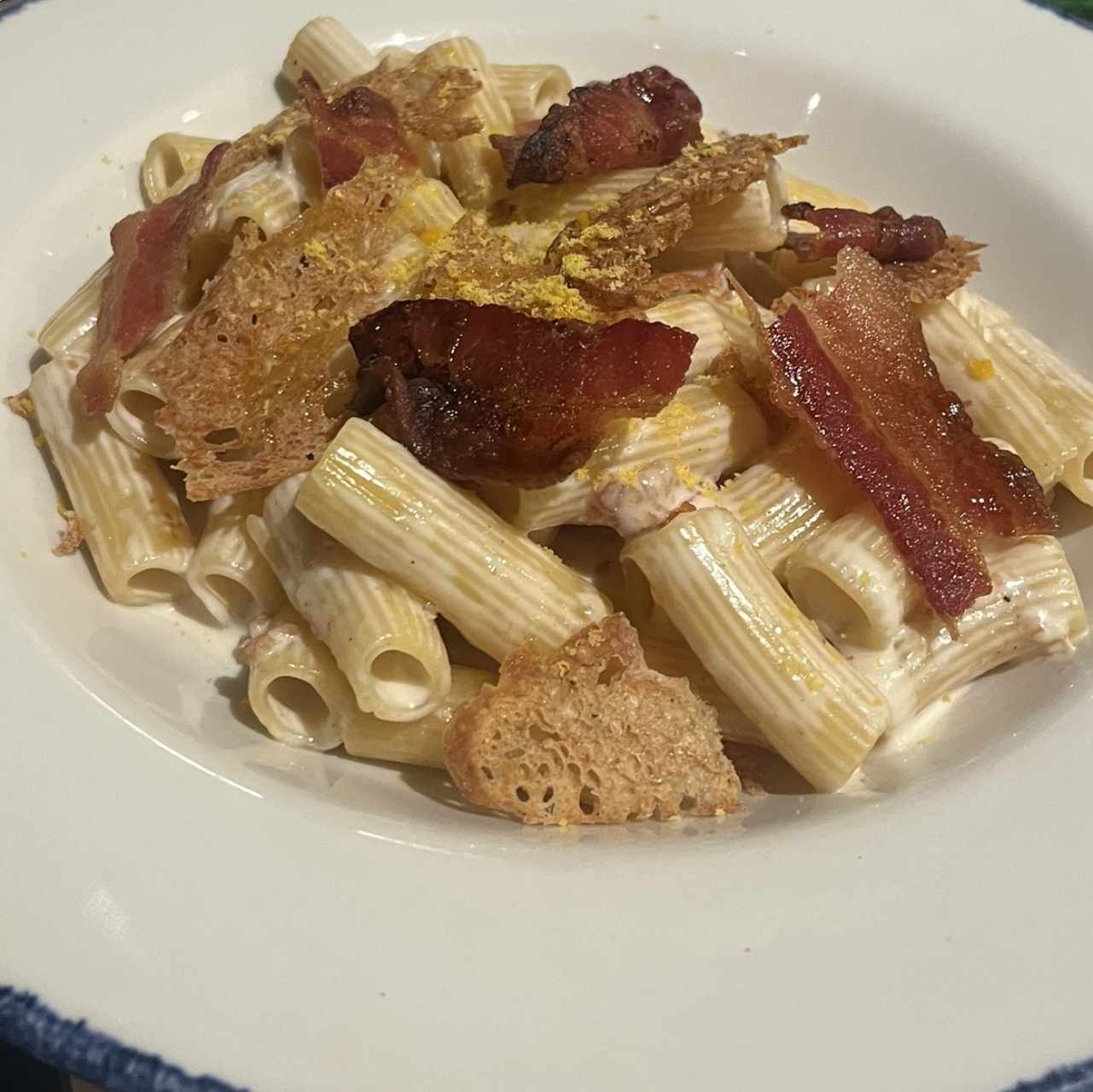 Rigatoni Ni Carbonara Ni Alfredo
