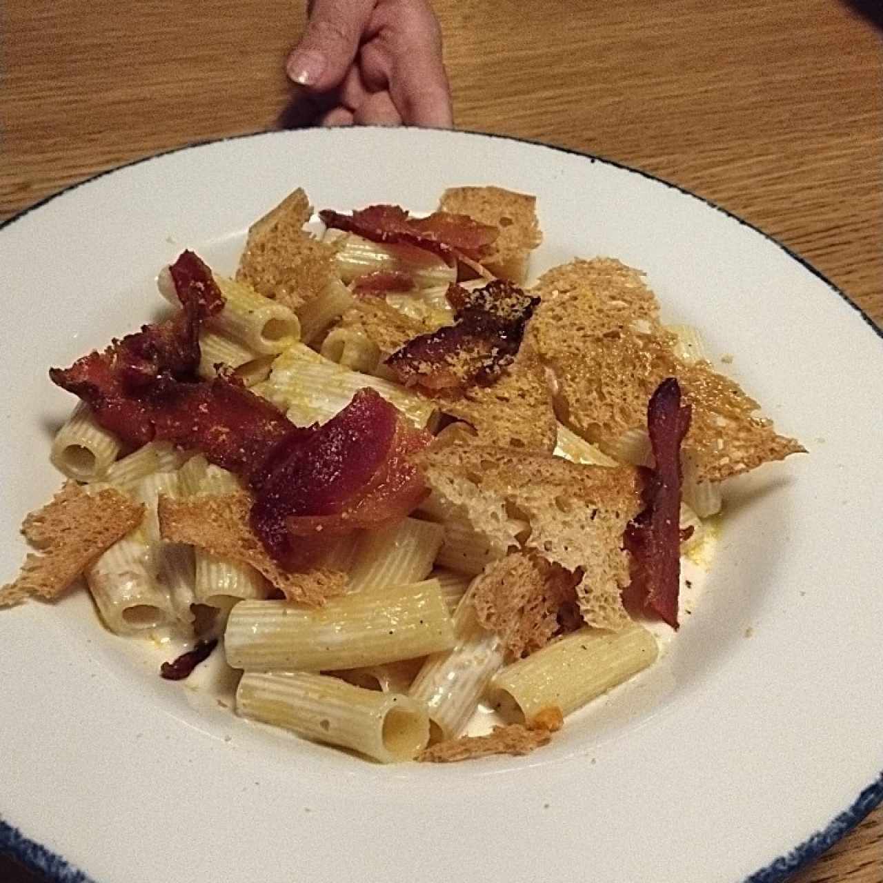 Rigatoni Ni Carbonara Ni Alfredo
