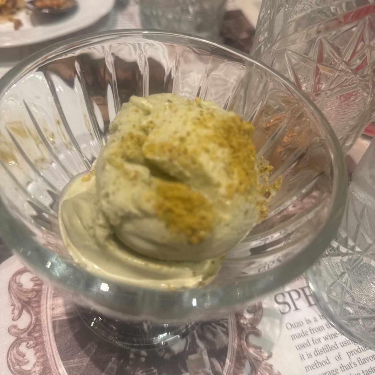 Postres - Helado de Pistacho