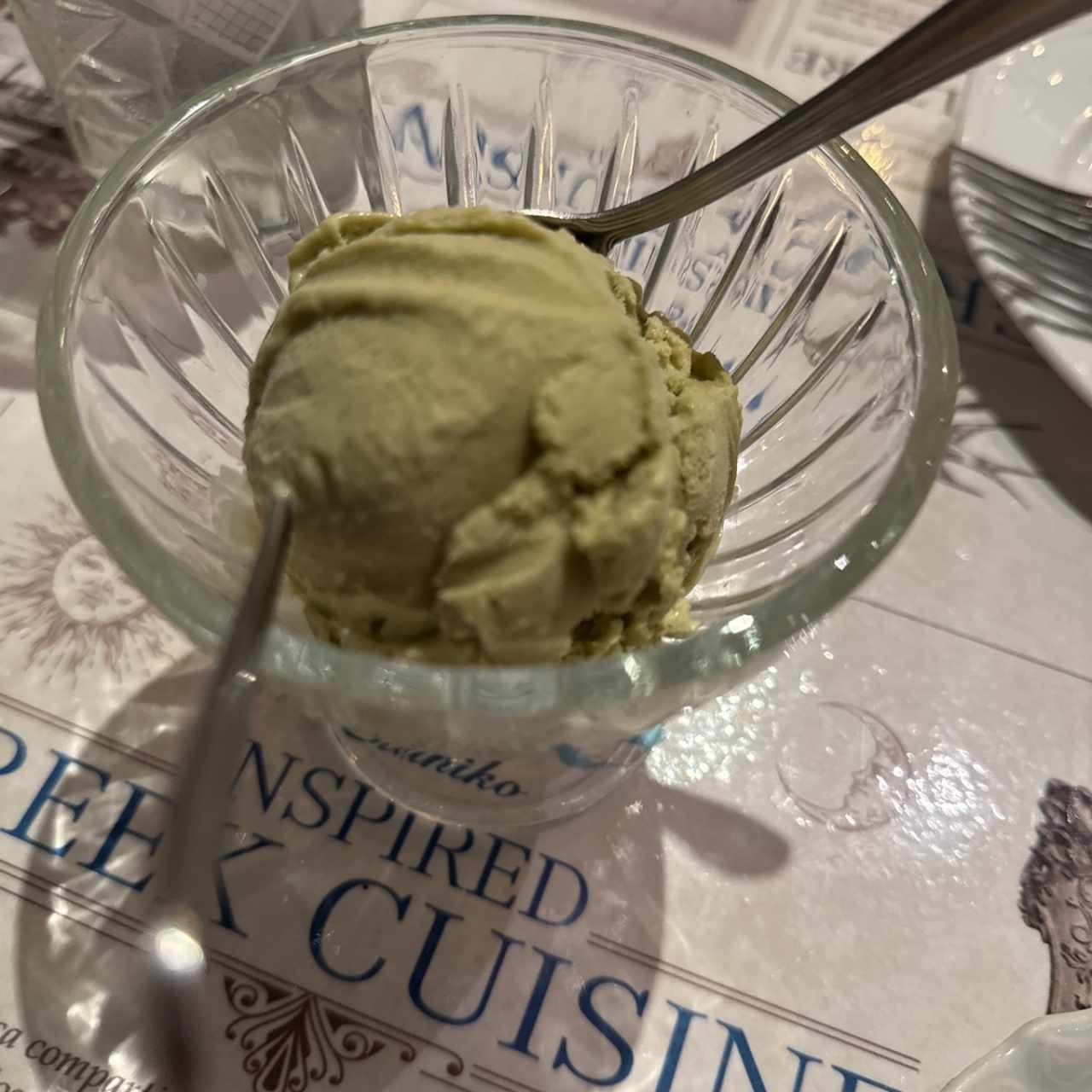 Postres - Helado de Pistacho