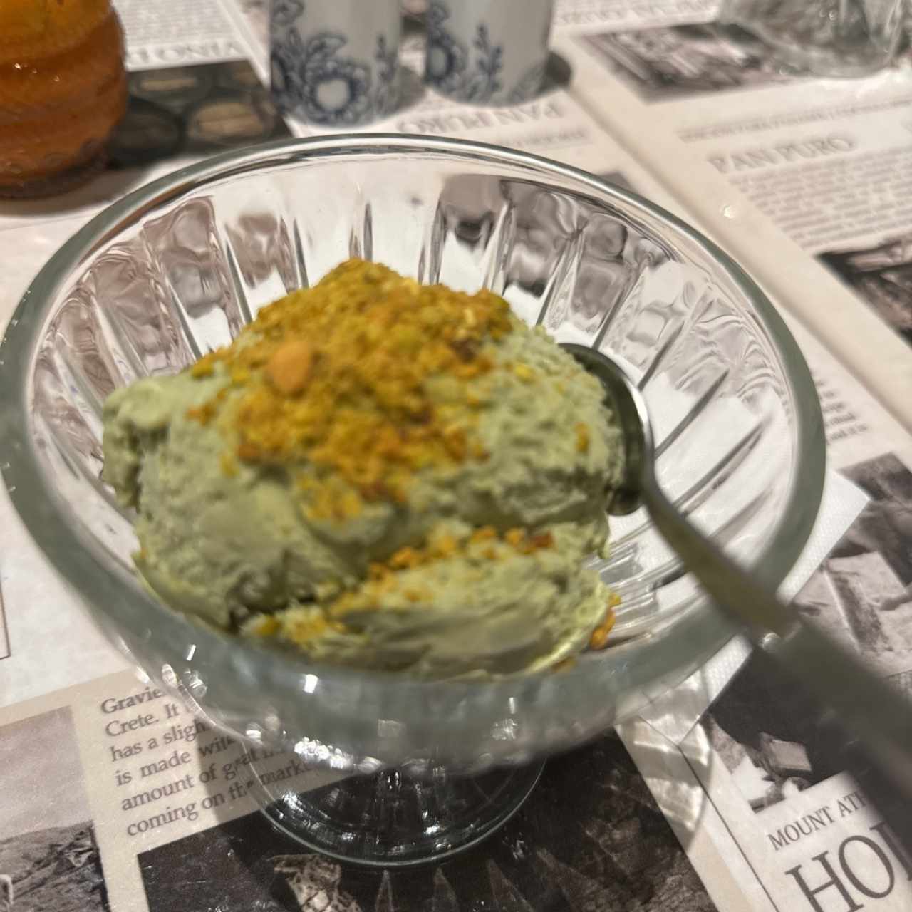 Postres - Helado de Pistacho