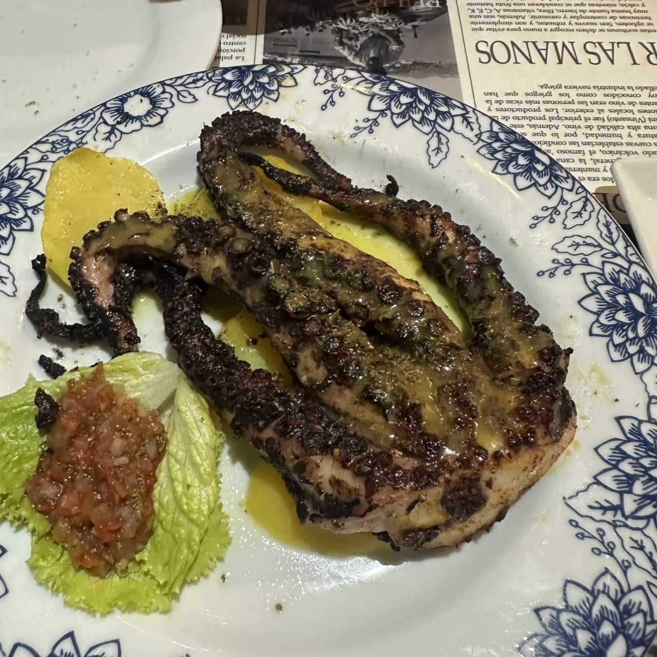 Pulpo a la parrilla