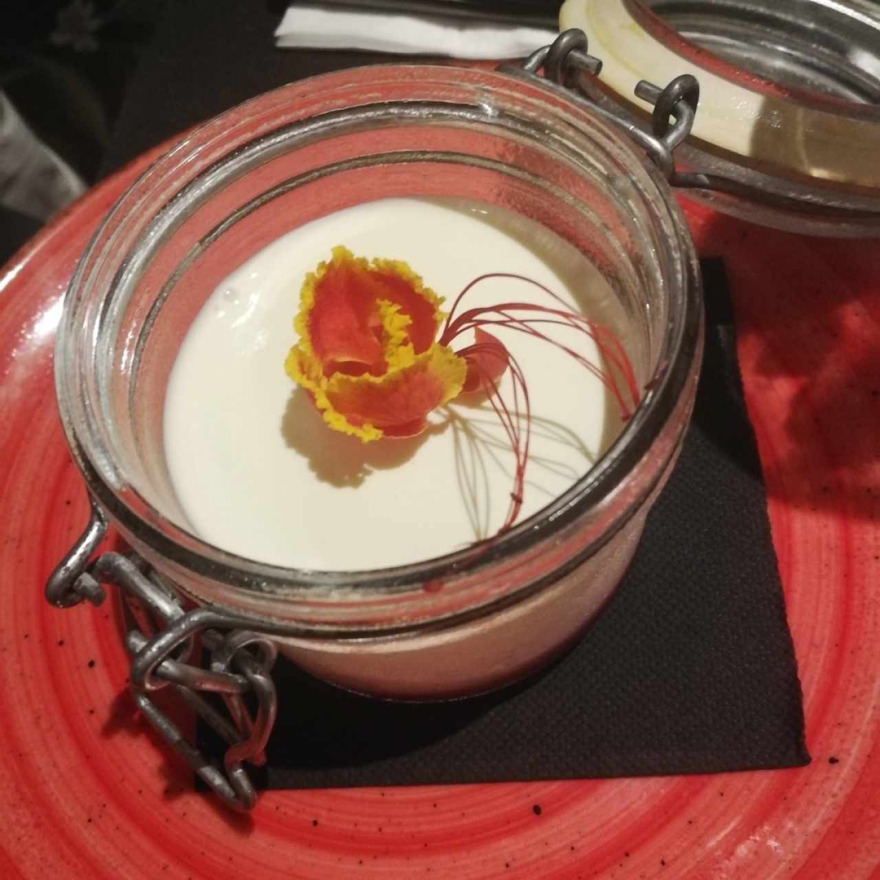 Panna Cotta con Nutella y Confitura Casera de Fresa