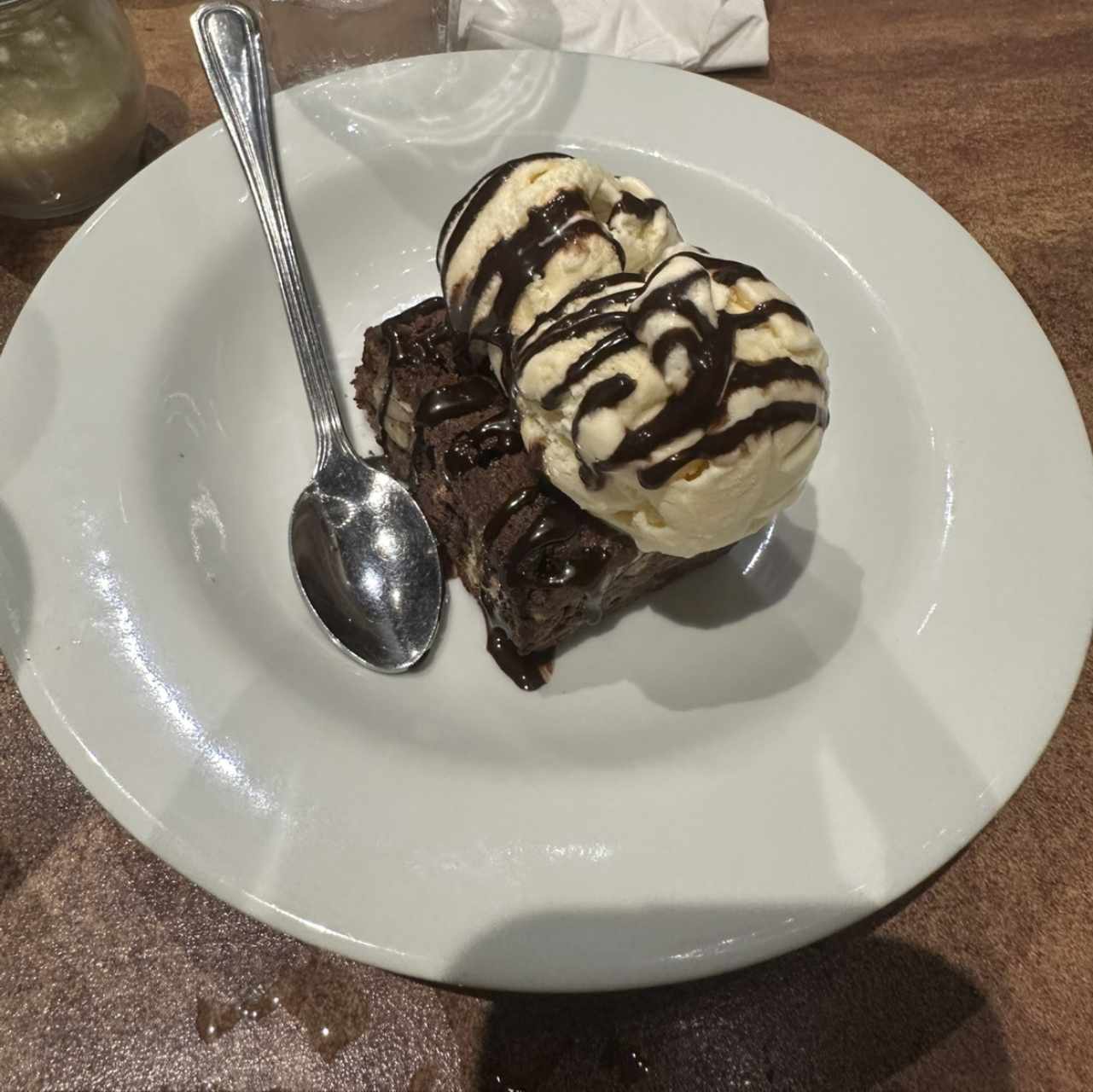 Brownie con Helado 