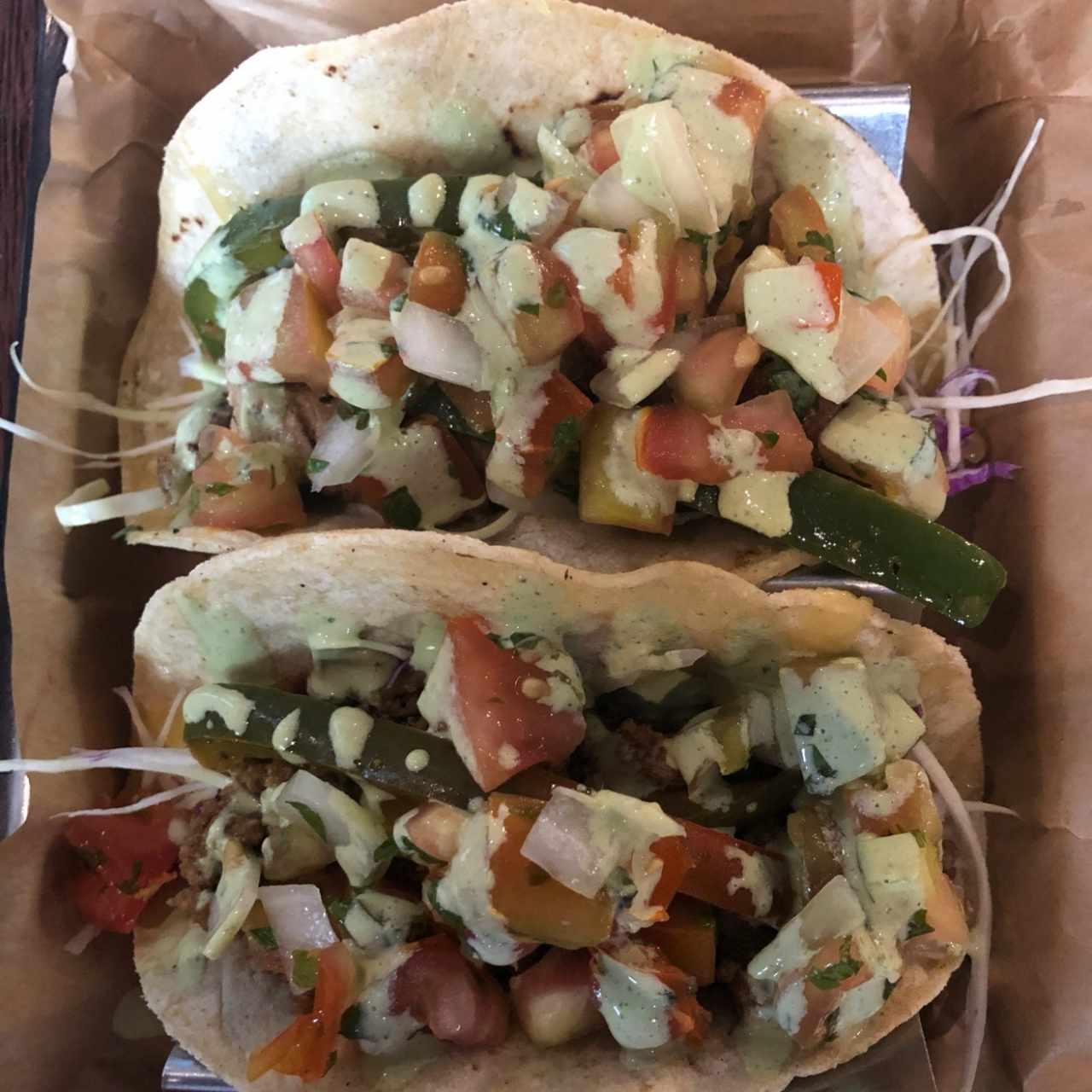 Tacos de atún y pavo molido