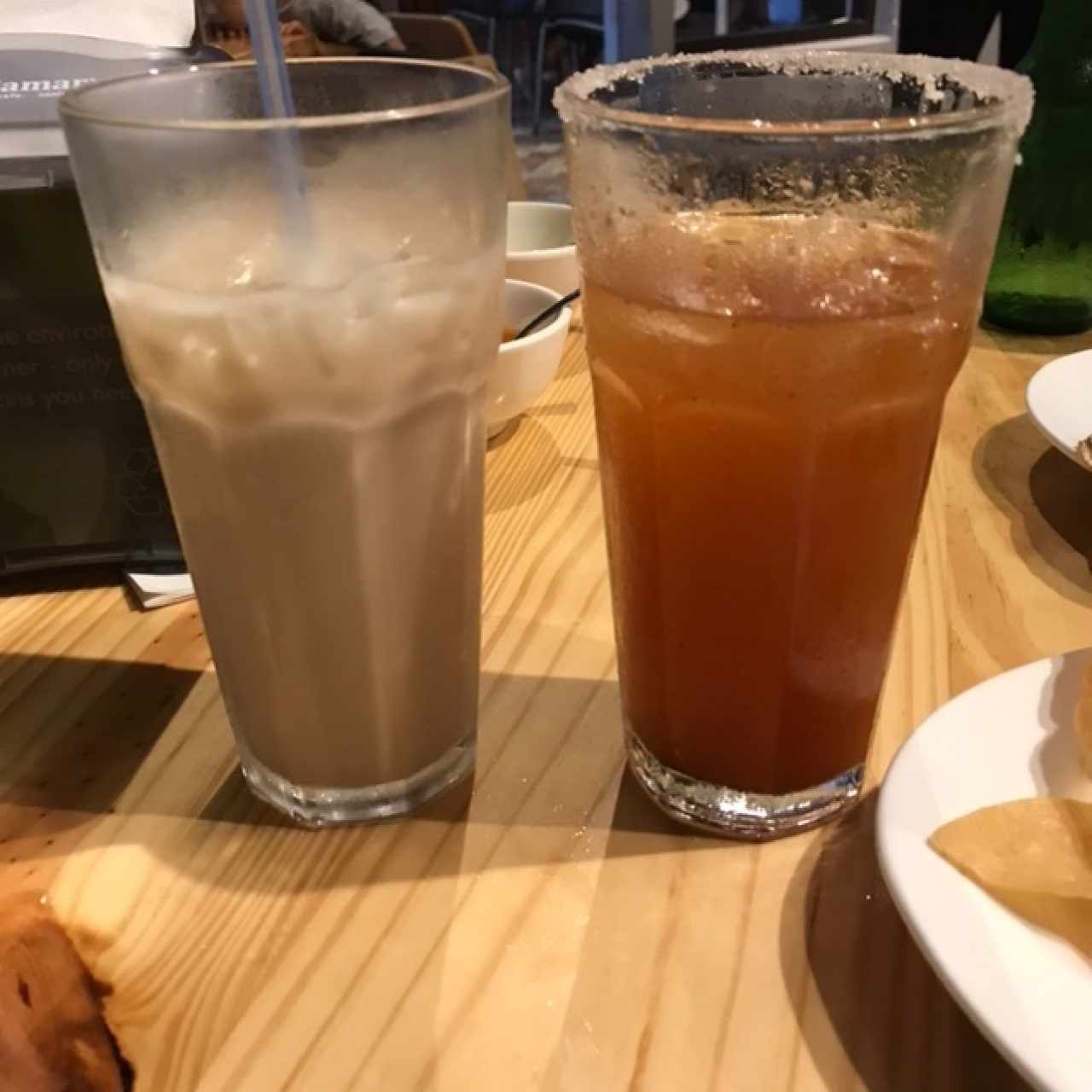 michelada y horchata