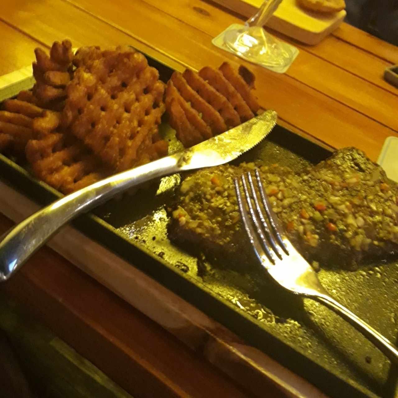 Entraña Angus con batatas🍴