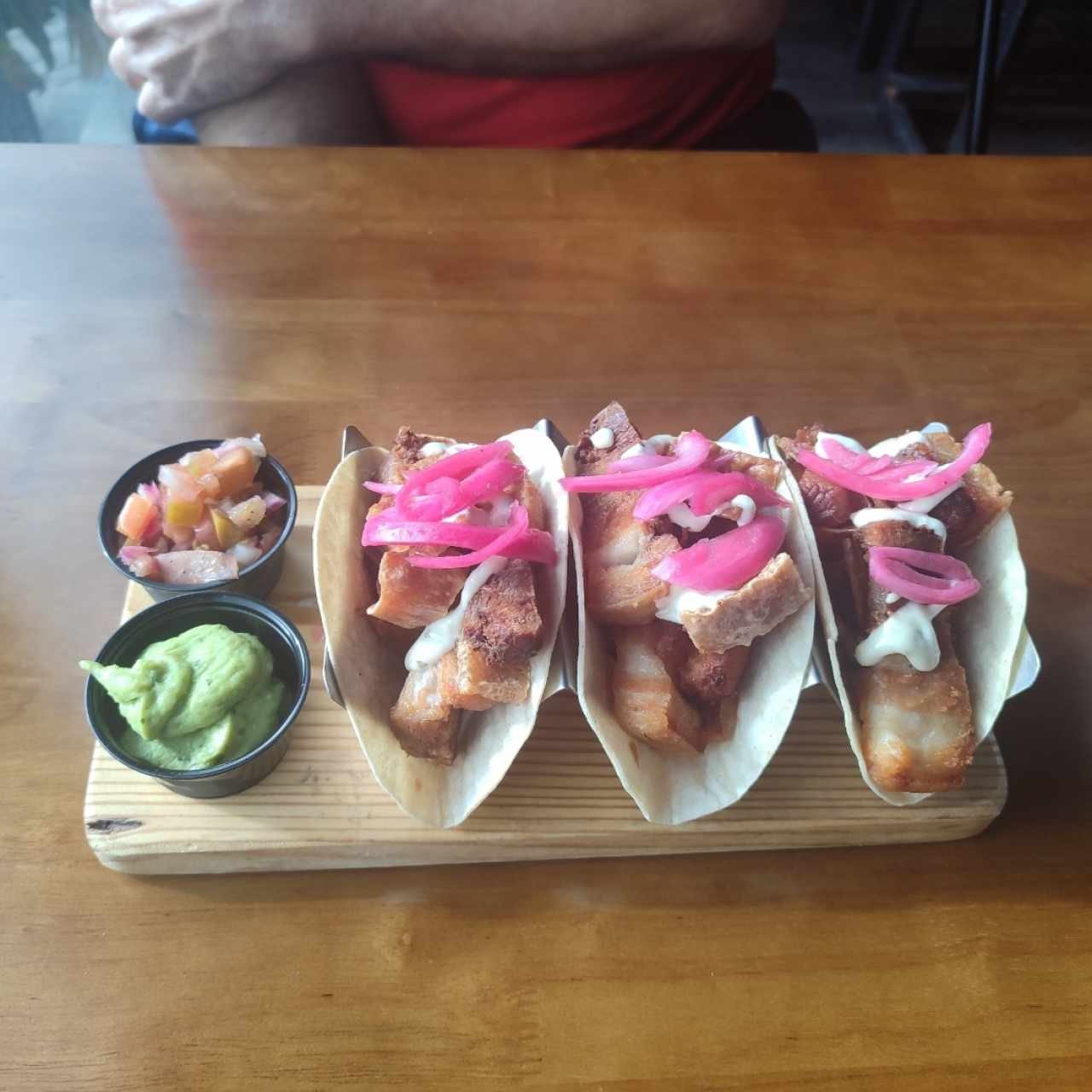 Tacos de chicharrón 
