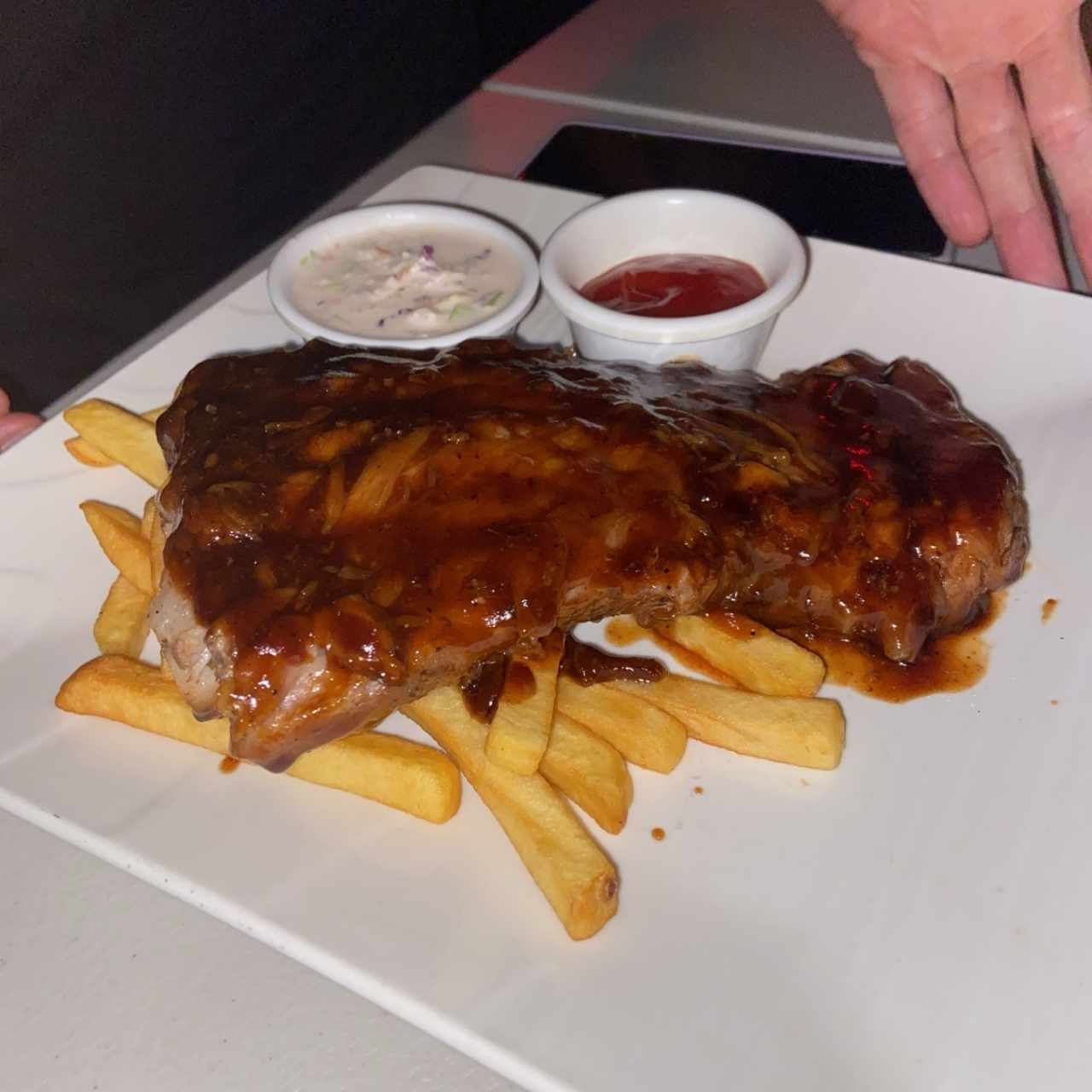 Platos Calientes - Costillas BBQ