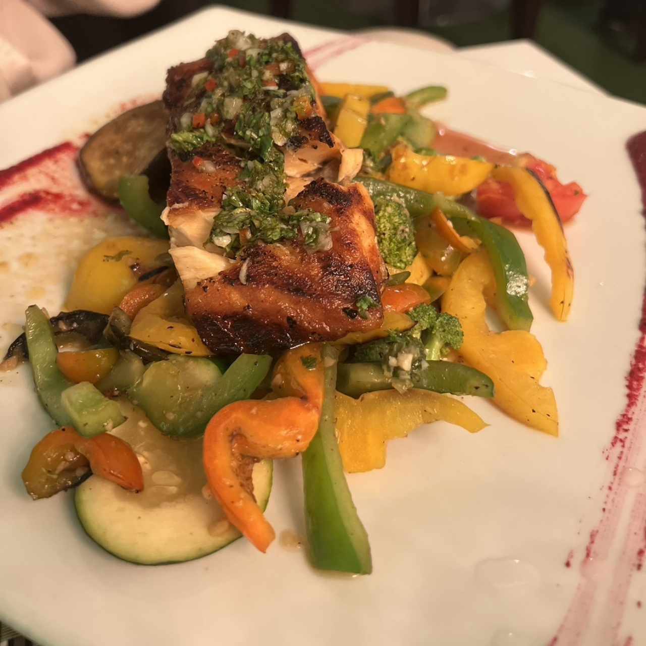 Salmón al grill