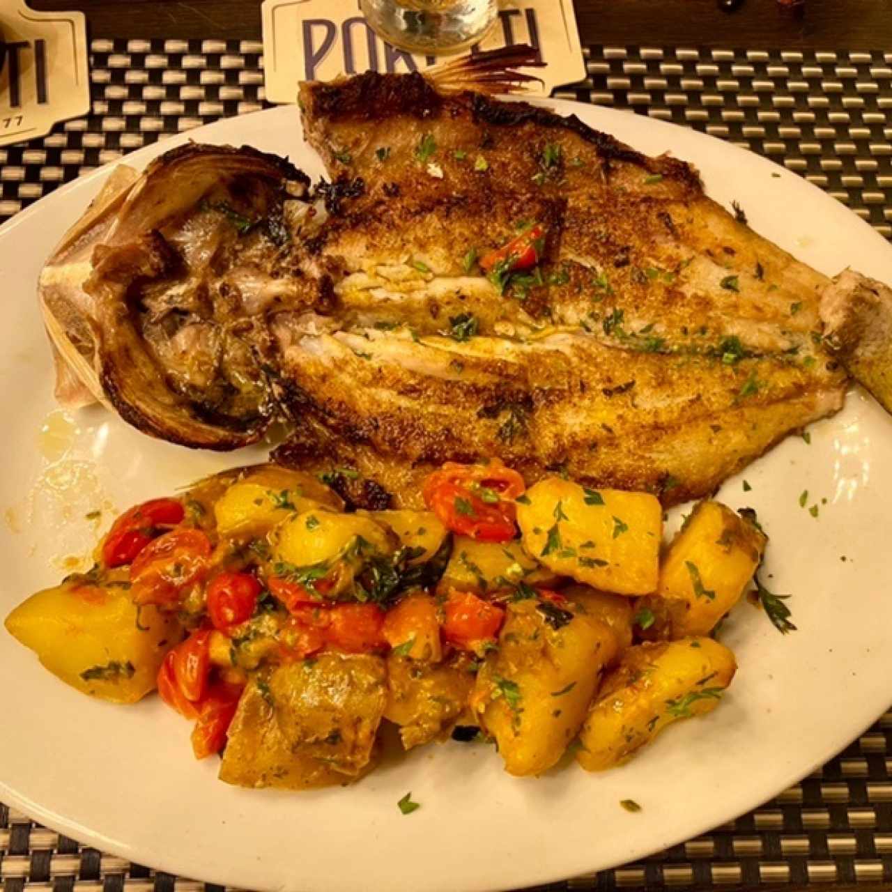 Pesca del día al grill