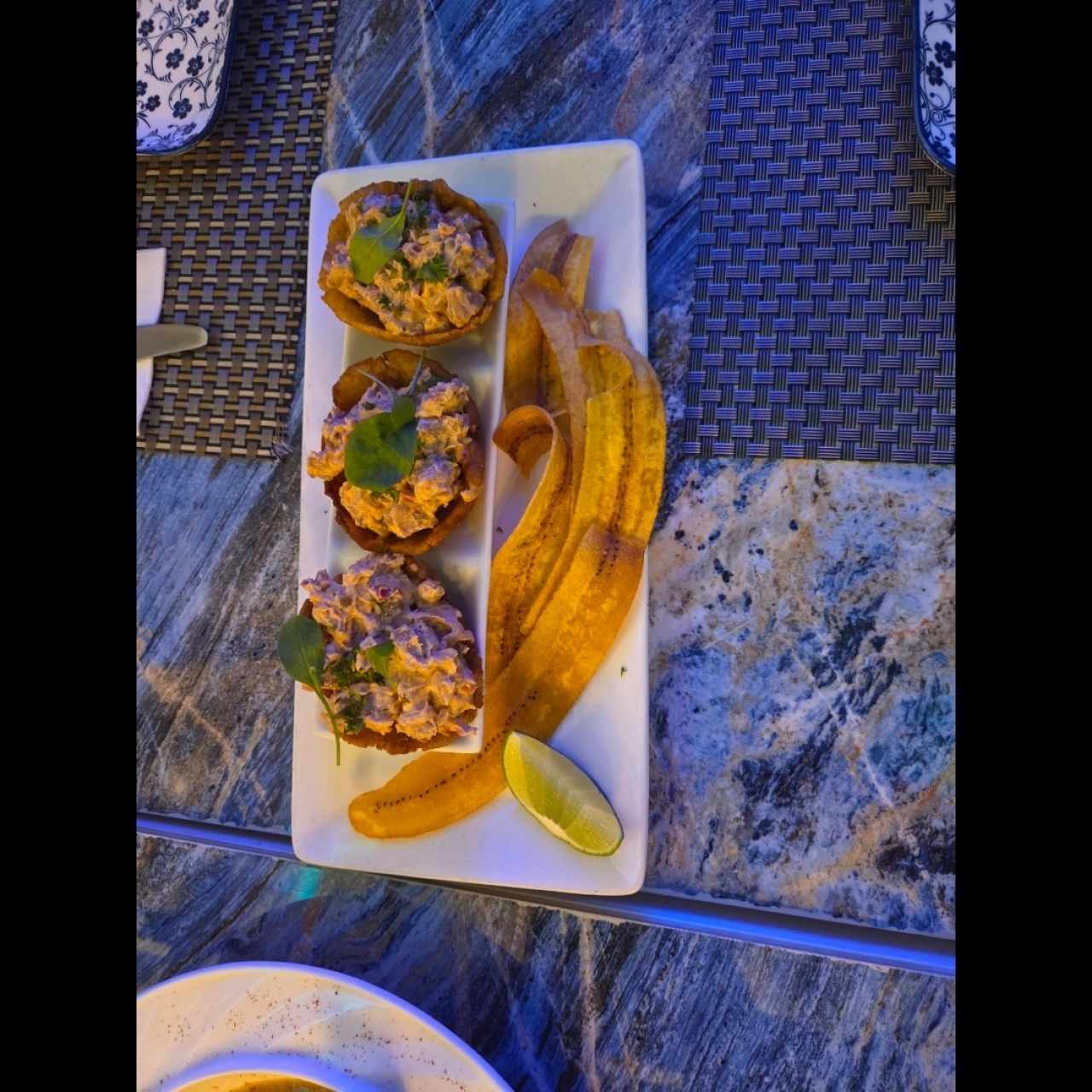 Patacones rellenos