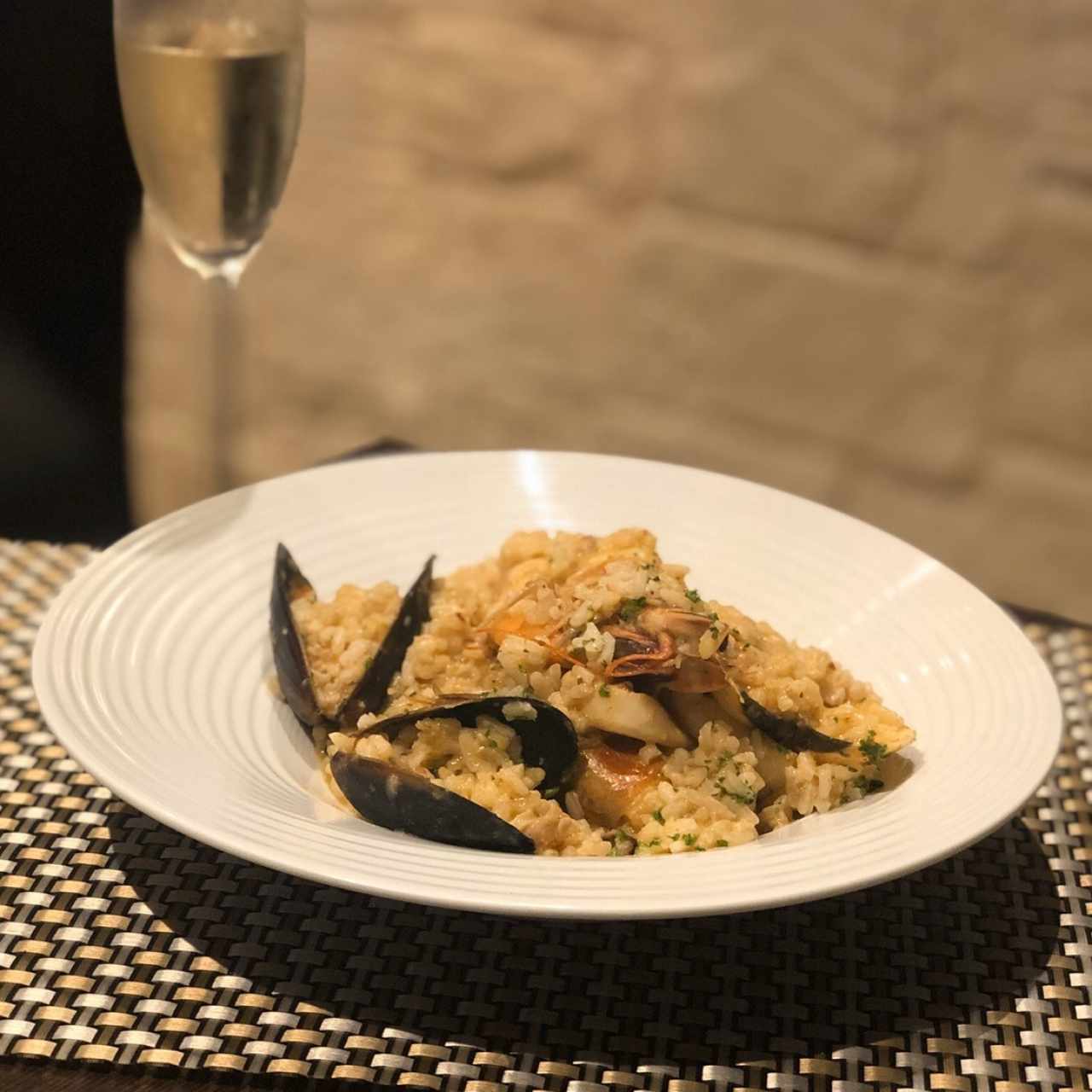 Risoto de mariscos