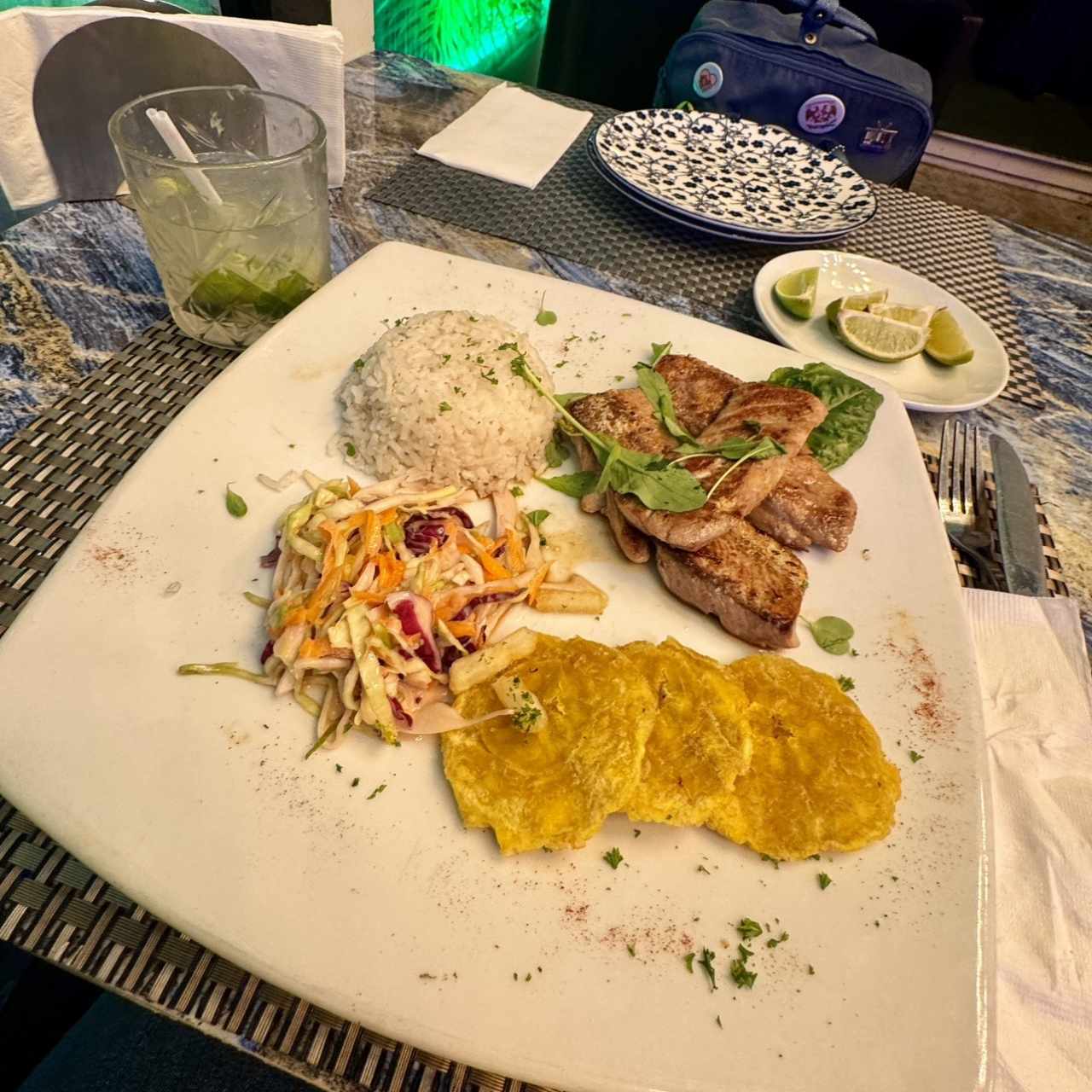 Pesca del día al grill.