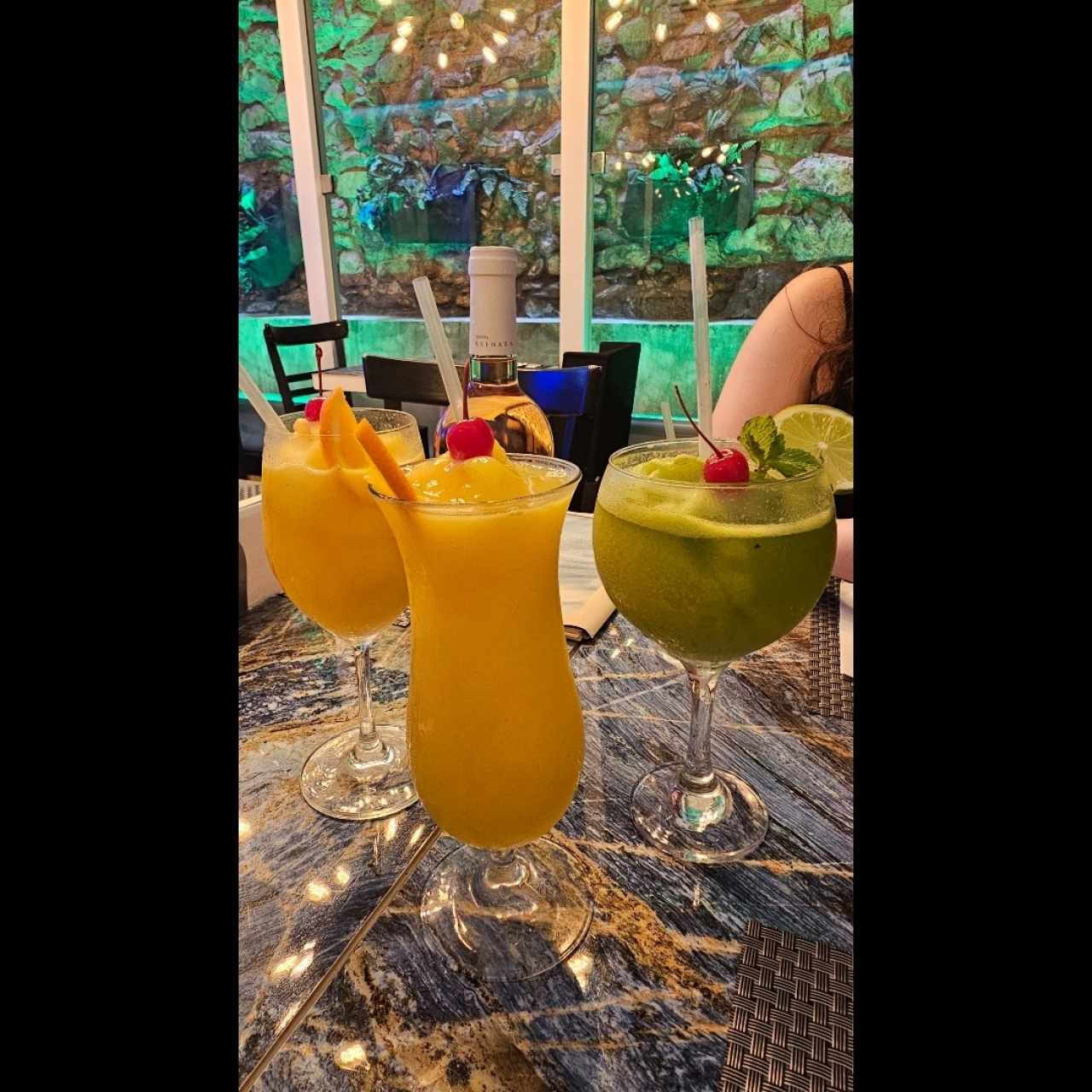 frappe de maracuya y limon con yerbabuena