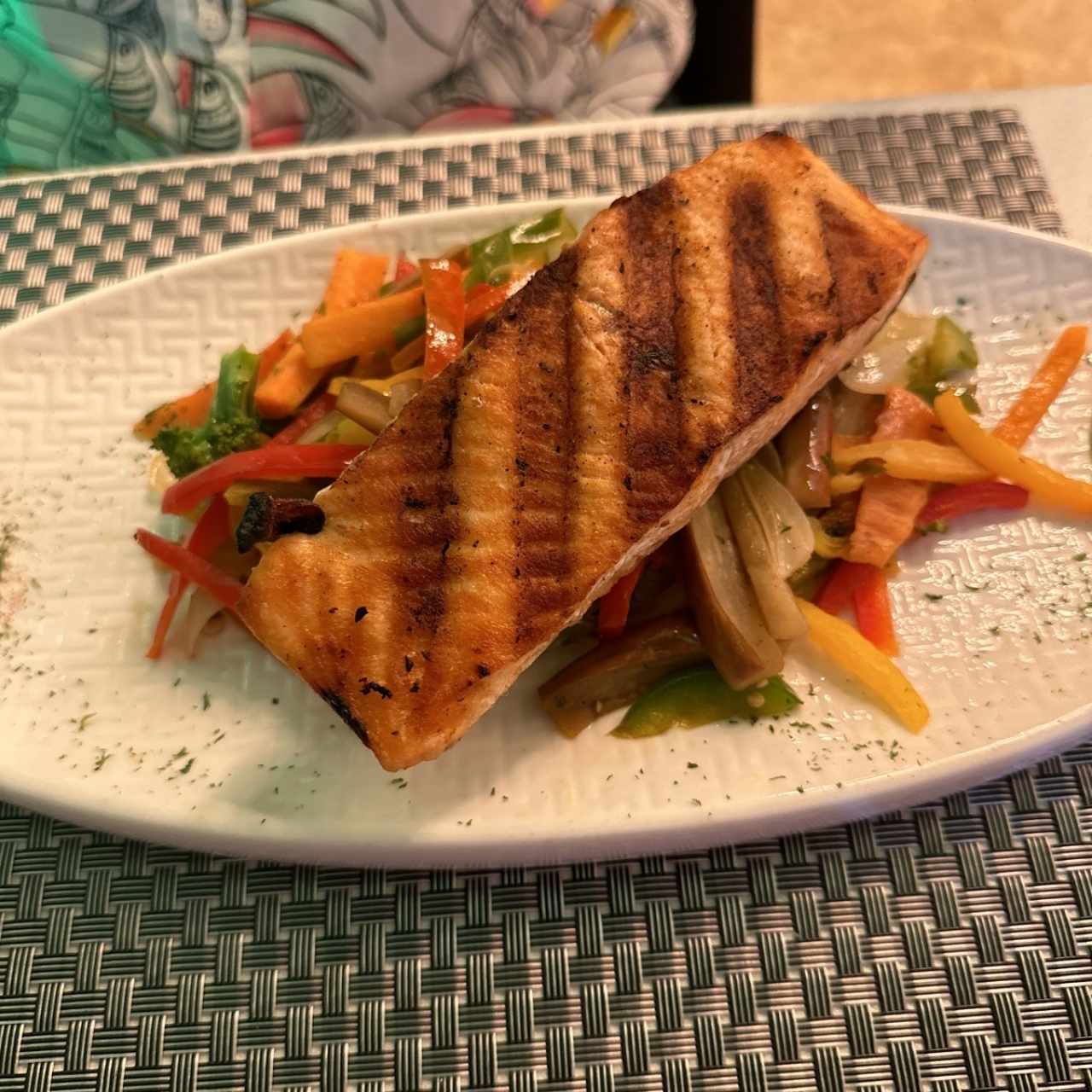 Salmón al grill
