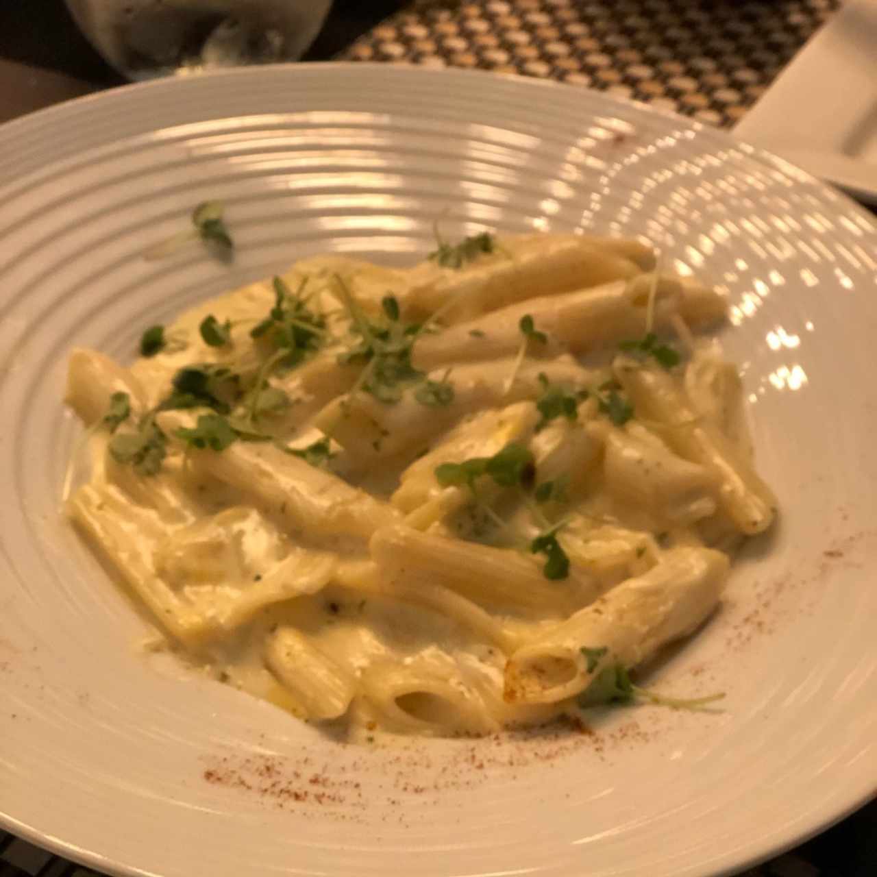 penne a los 4 quesos