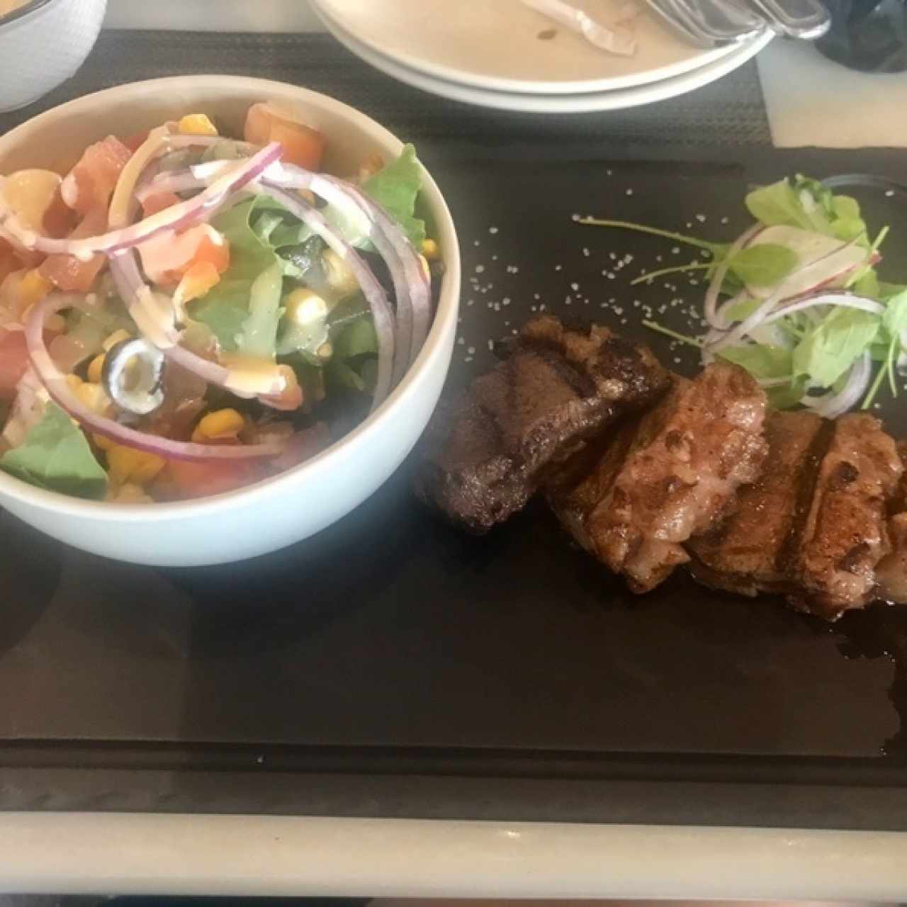 Picaña con ensalada