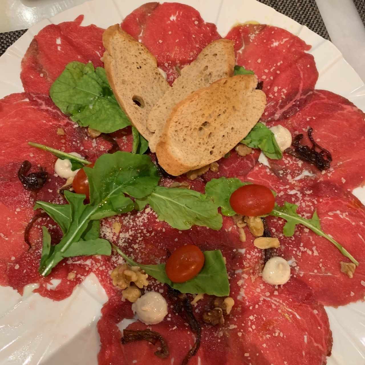 carpaccio de res 