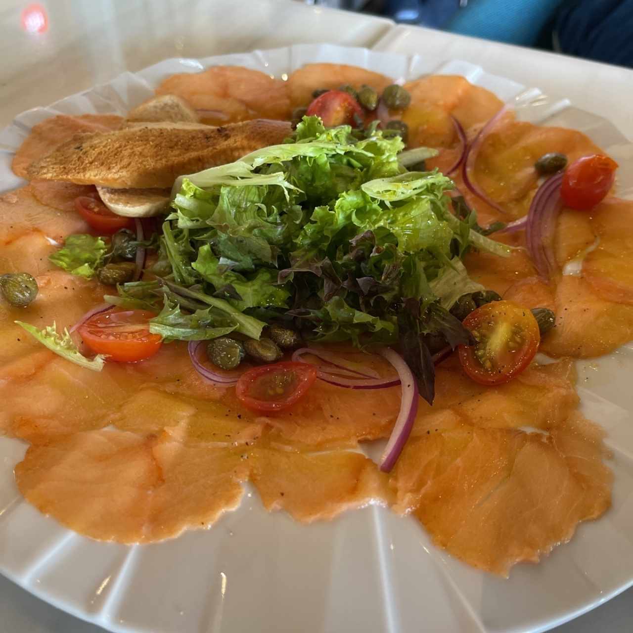 Carpacio de salmon