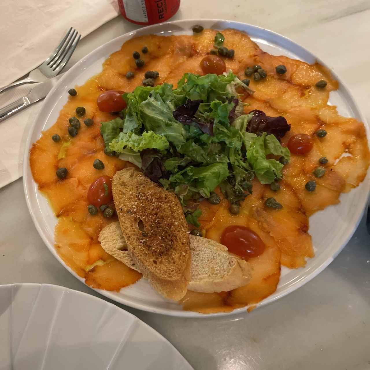 Carpaccio de salmon