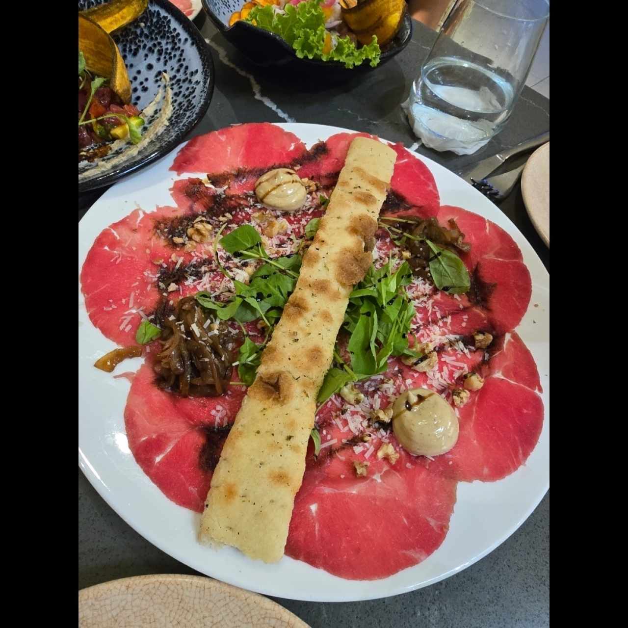 Entradas - Carpaccio de Res