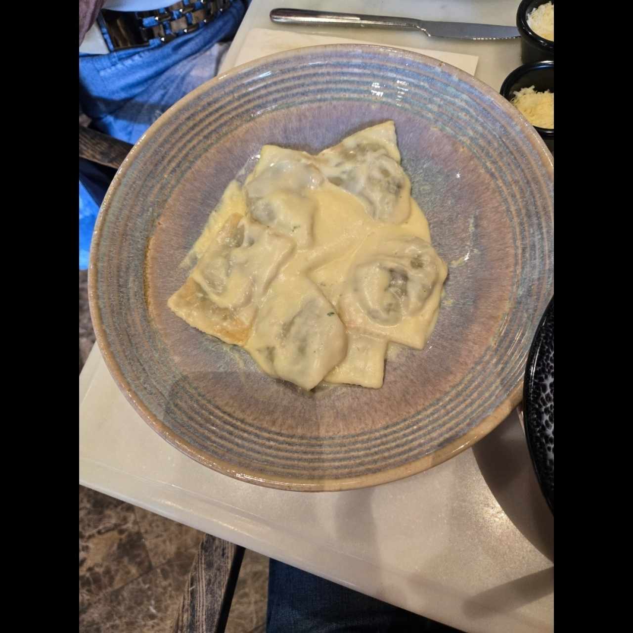 Ravioli Espinaca con Ricotta