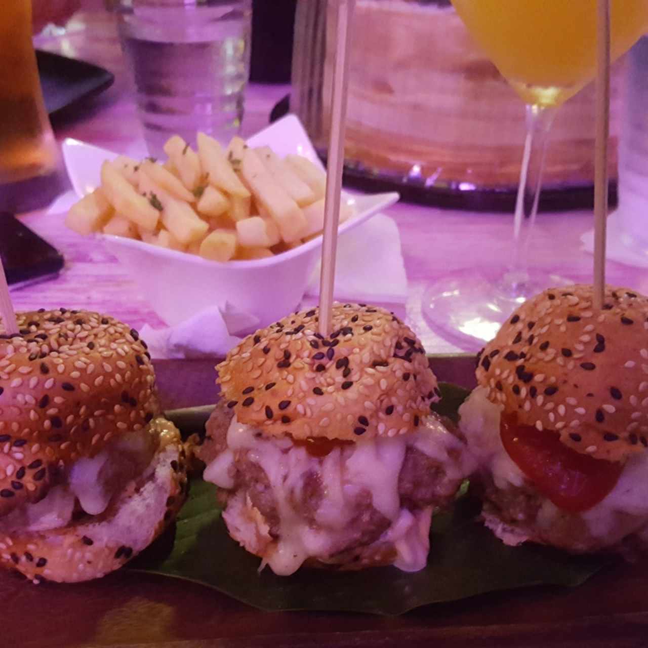 entrada 3 hamburguesitas 