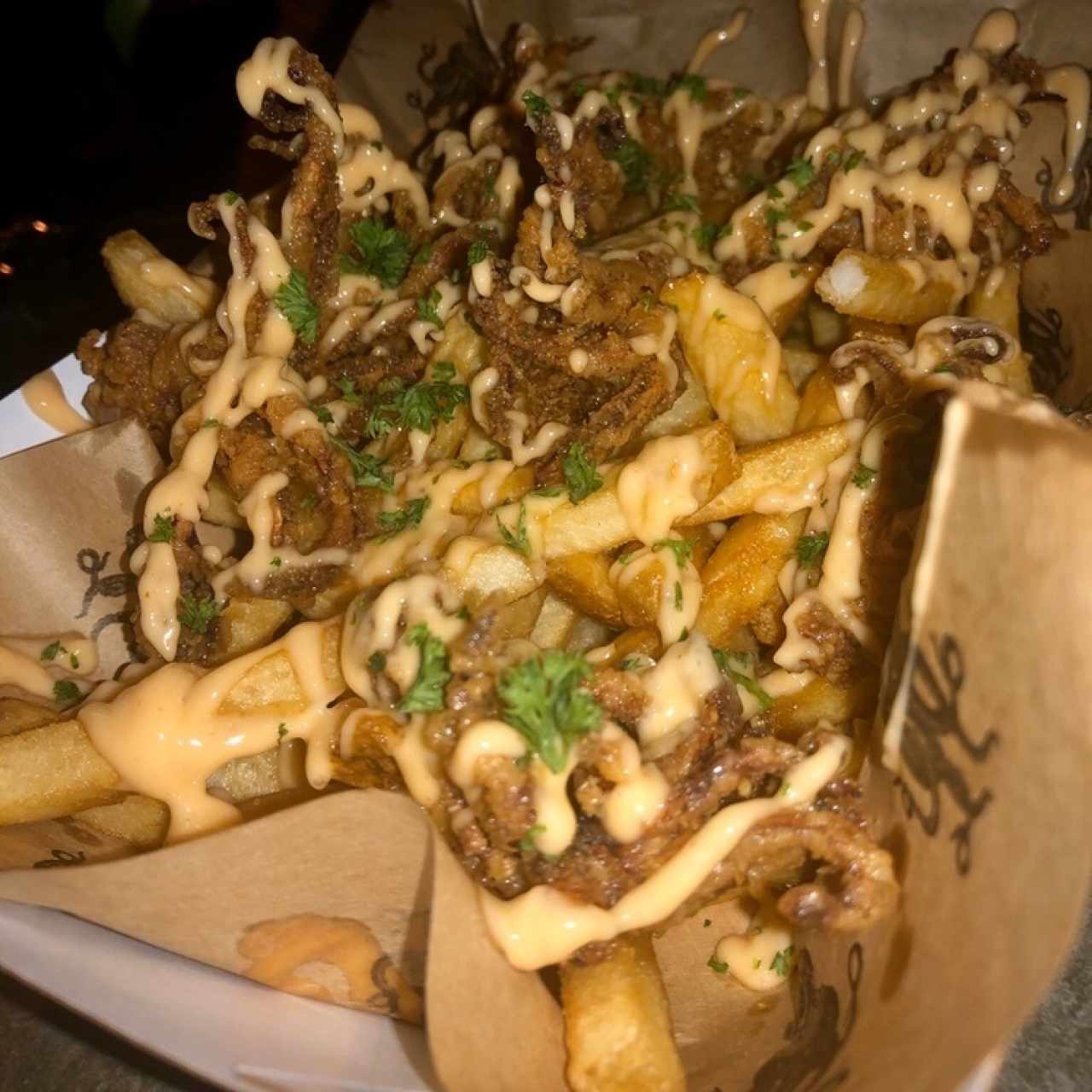 papitas con arañitas