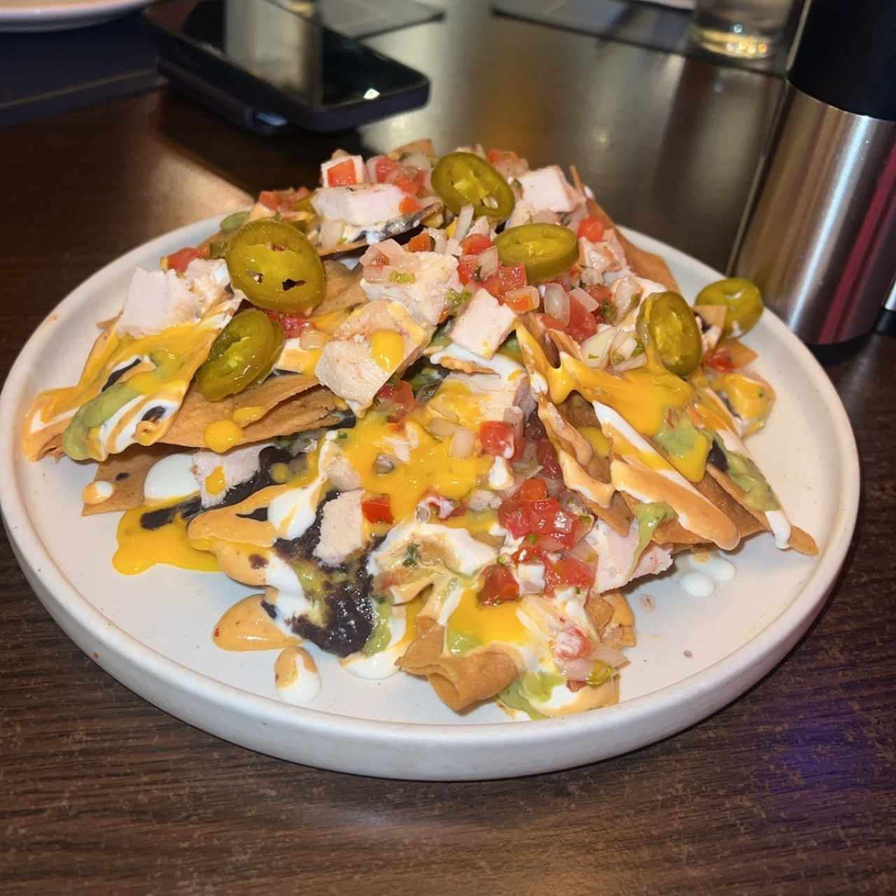 NACHOS DE POLLO o CARNE