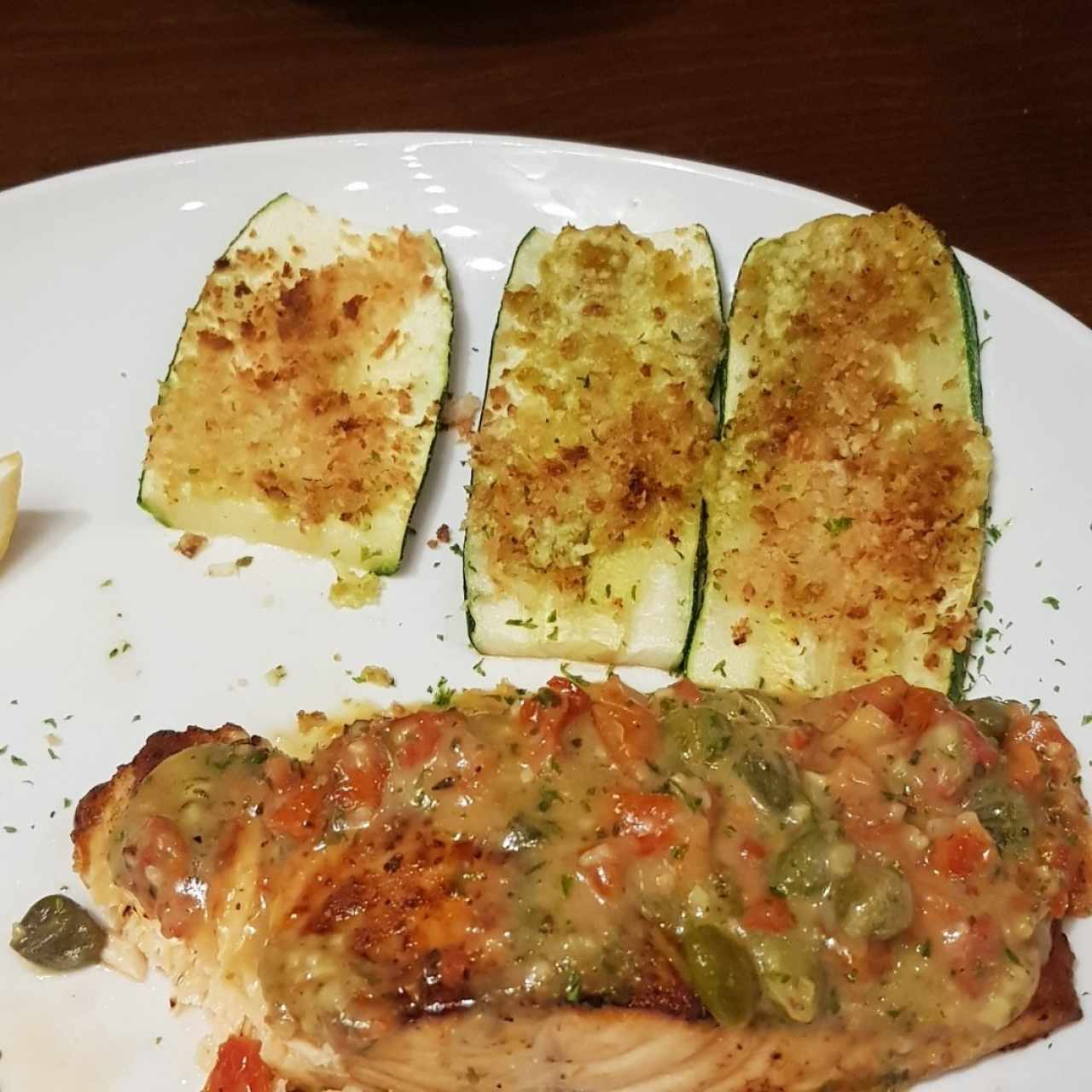 salmon con succhini
