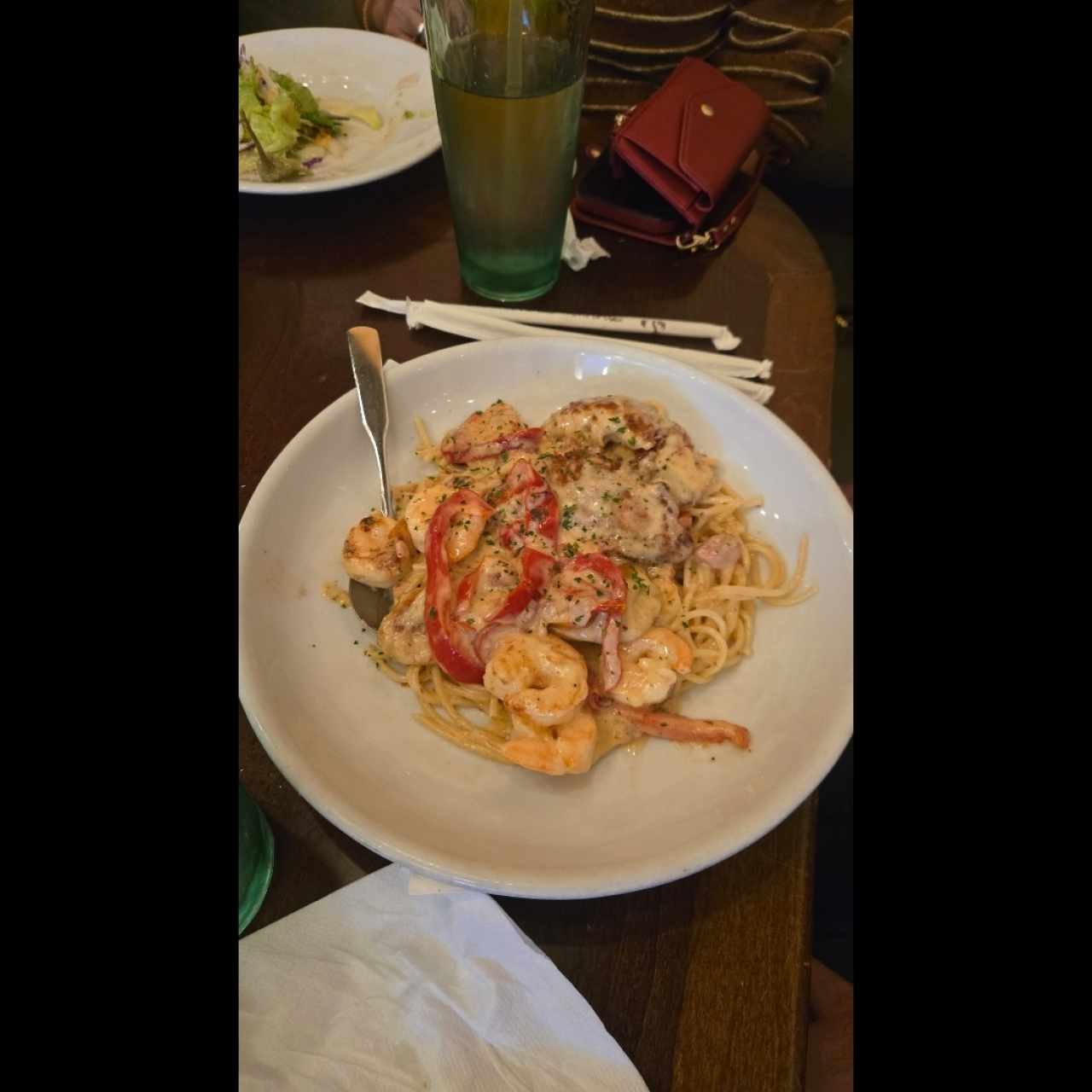 Classic Entreés - Chicken & Shrimp Carbonara