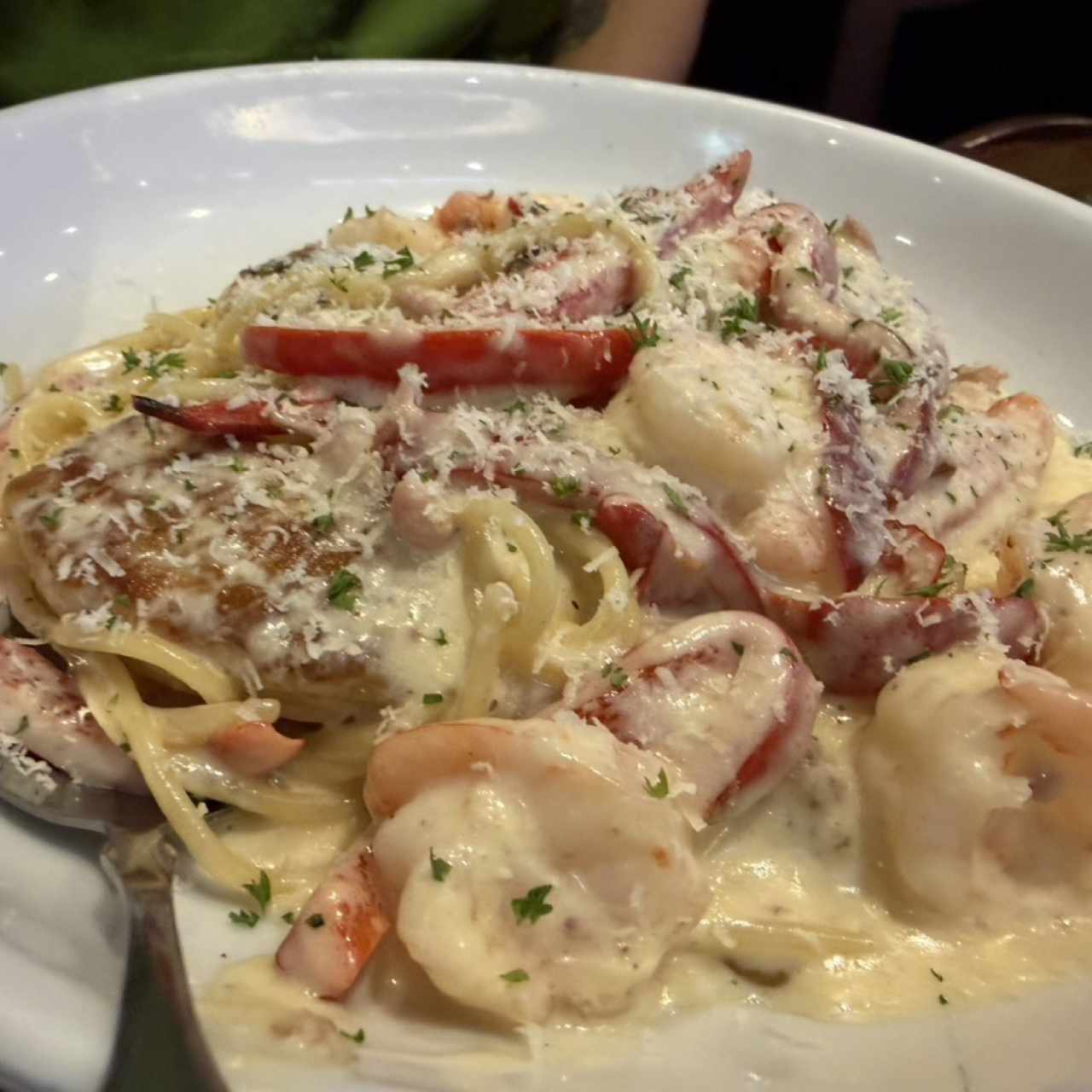Chicken & Shrimp Carbonara