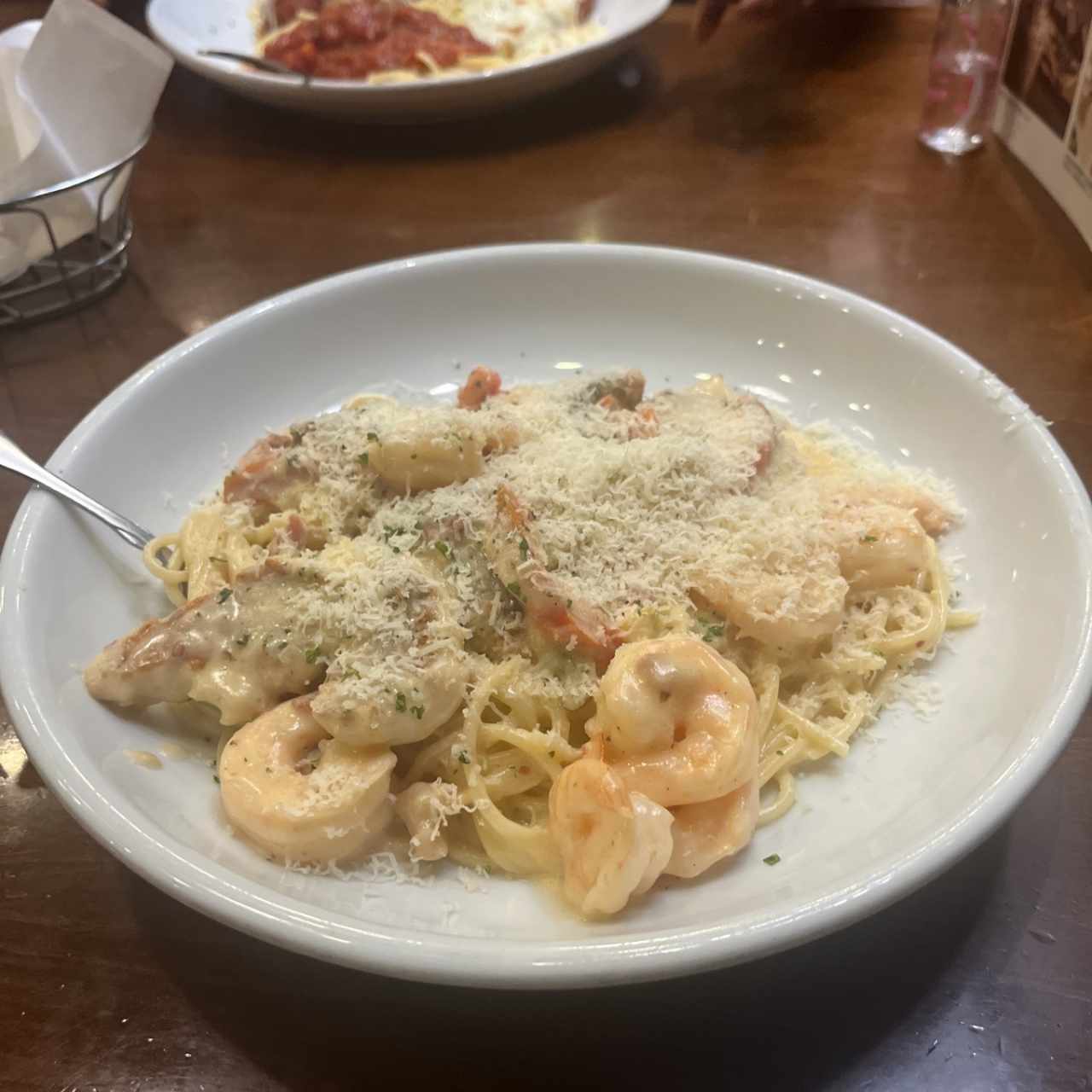 Chicken & Shrimp Carbonara