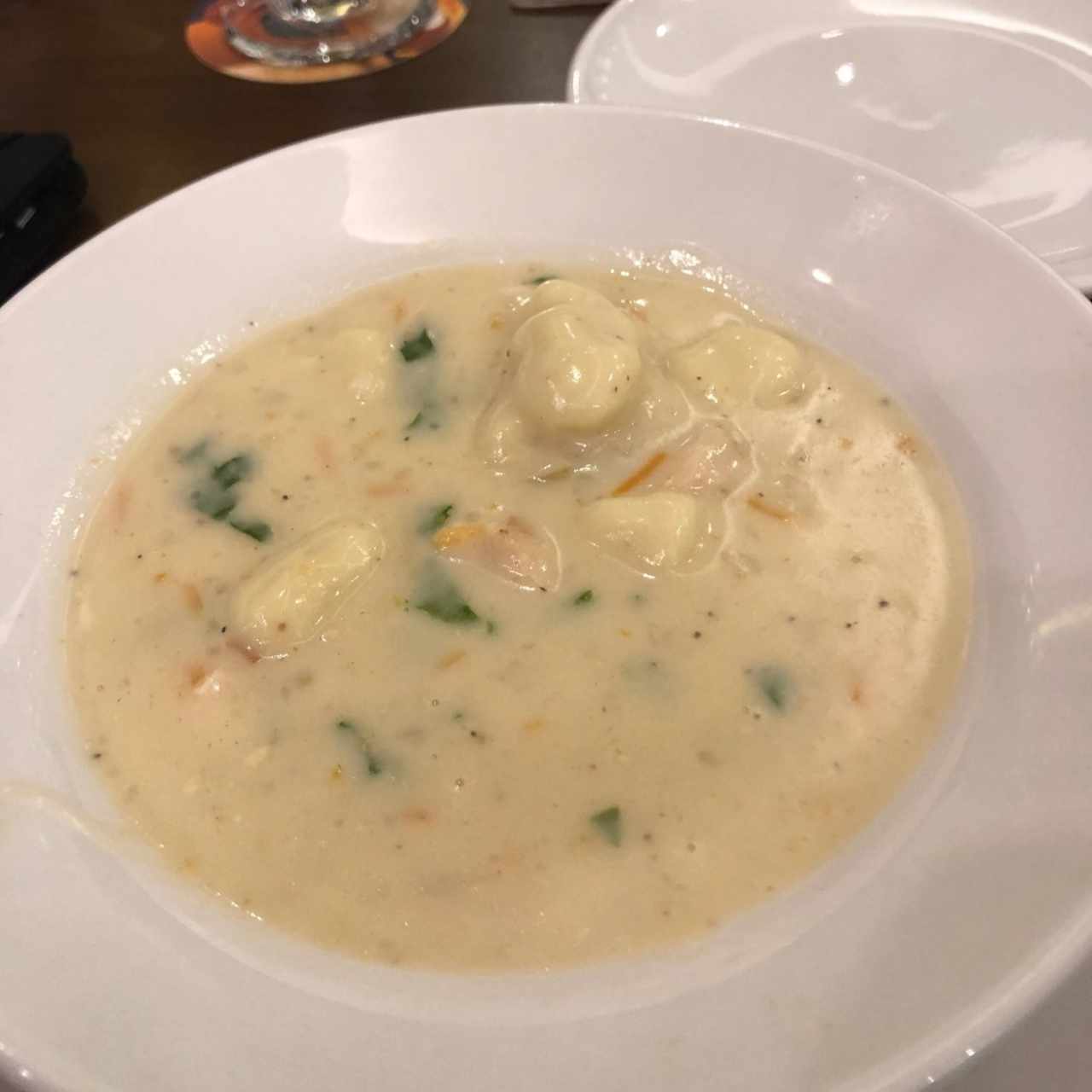 sopa de chicken & ñoquis