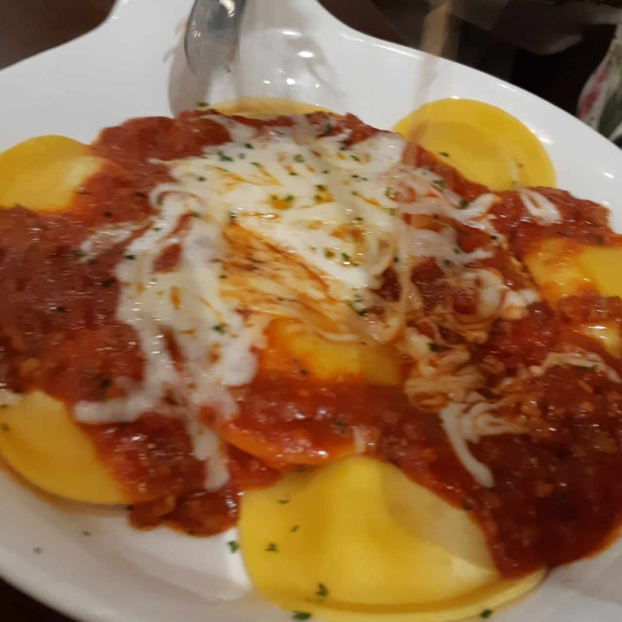 Cheese ravioles