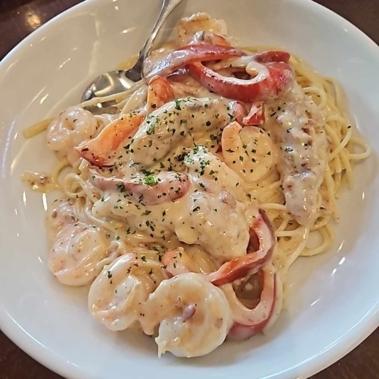 Classic Entreés - Chicken & Shrimp Carbonara