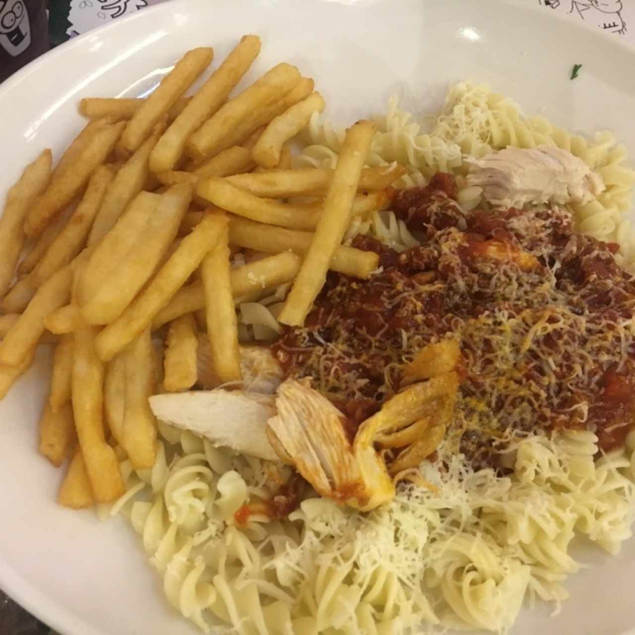 menu de niños