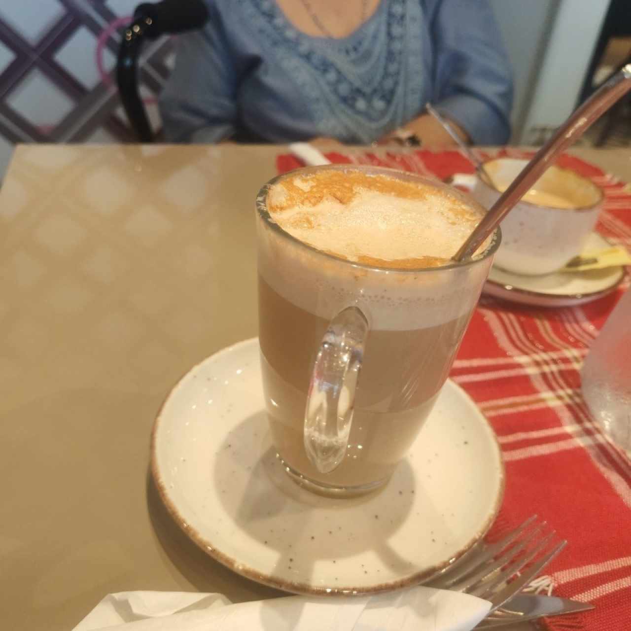 Te chai con leche de avena 
