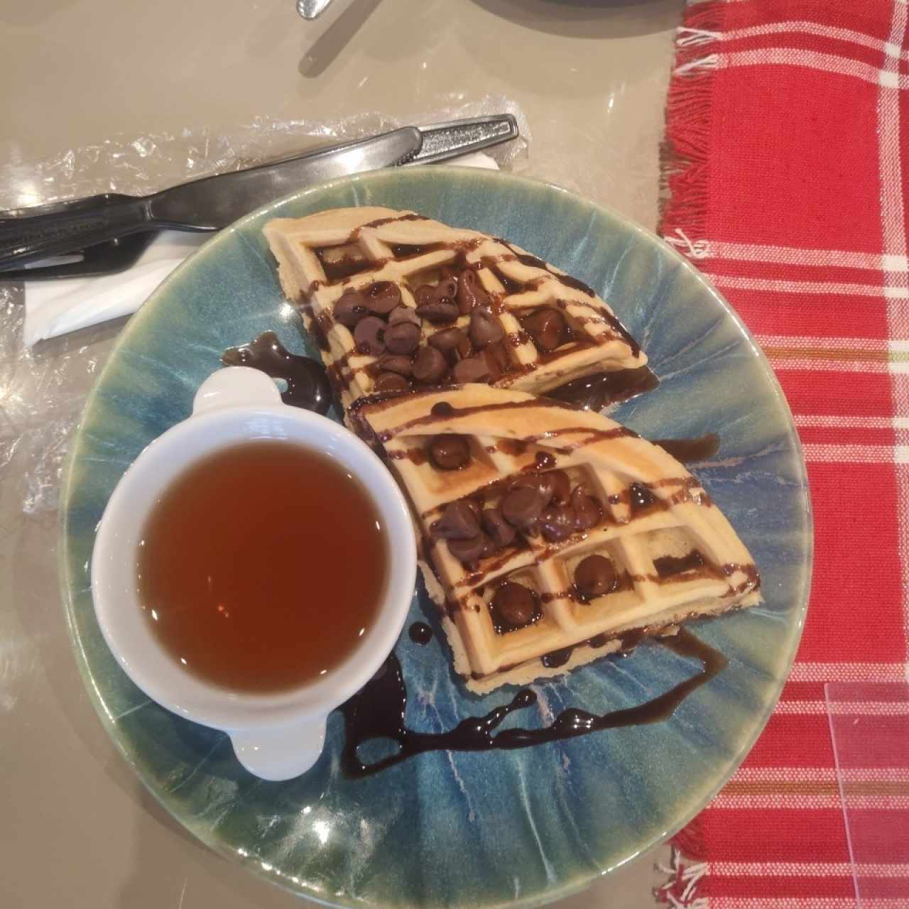 Waffles de Chocolate Chips