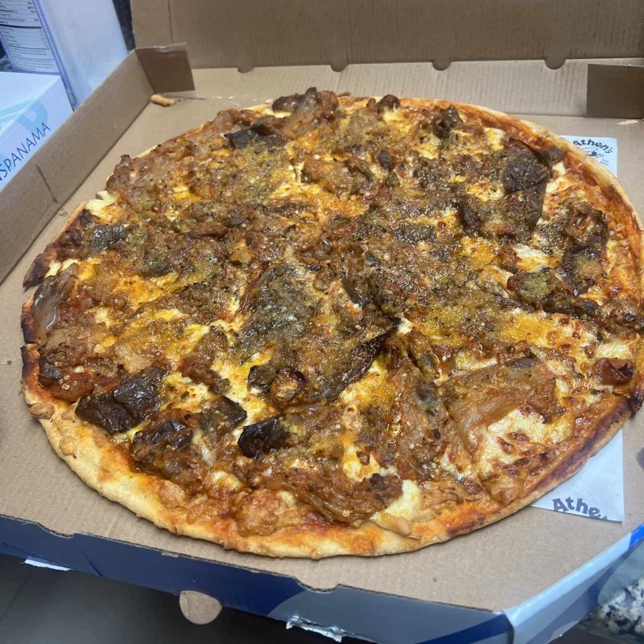 Pizza de berenjena imam